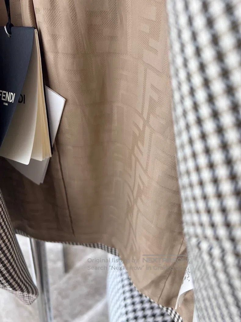 Fendi Fendi 22 Fall/Winter Windowpane Short Jacket Size XS / US 0-2 / IT 36-38 - 8 Thumbnail