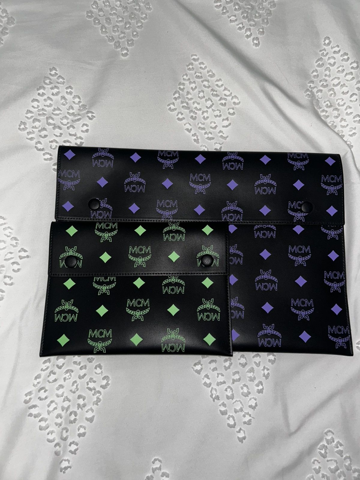 MCM MCM POUCH TRIO IN COLOR SPLASH LOGO Size ONE SIZE - 1 Thumbnail