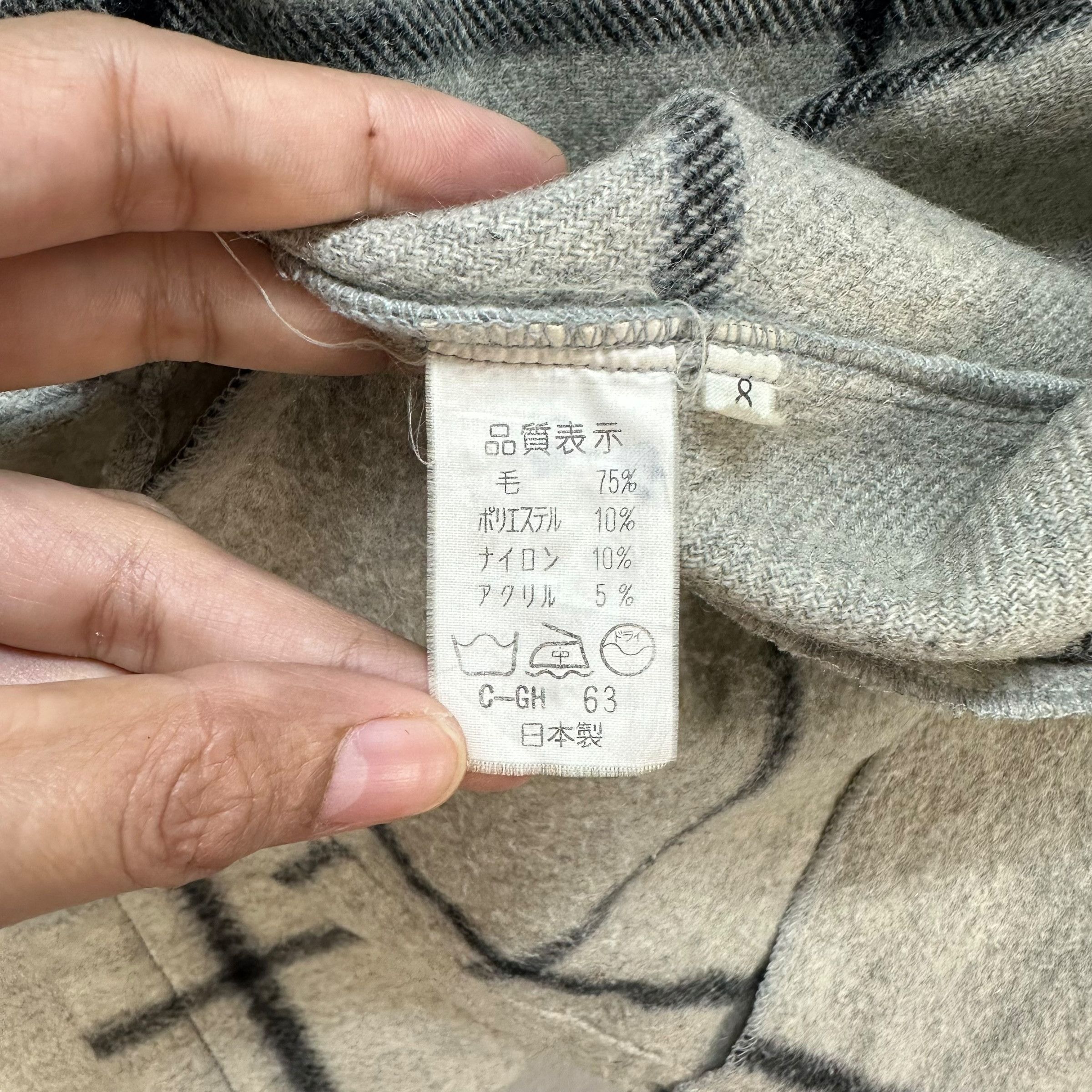 Vintage 90's Zodiac Japan Checked Wool Flannel Jacket #A13-0324 Size US M / EU 48-50 / 2 - 9 Thumbnail
