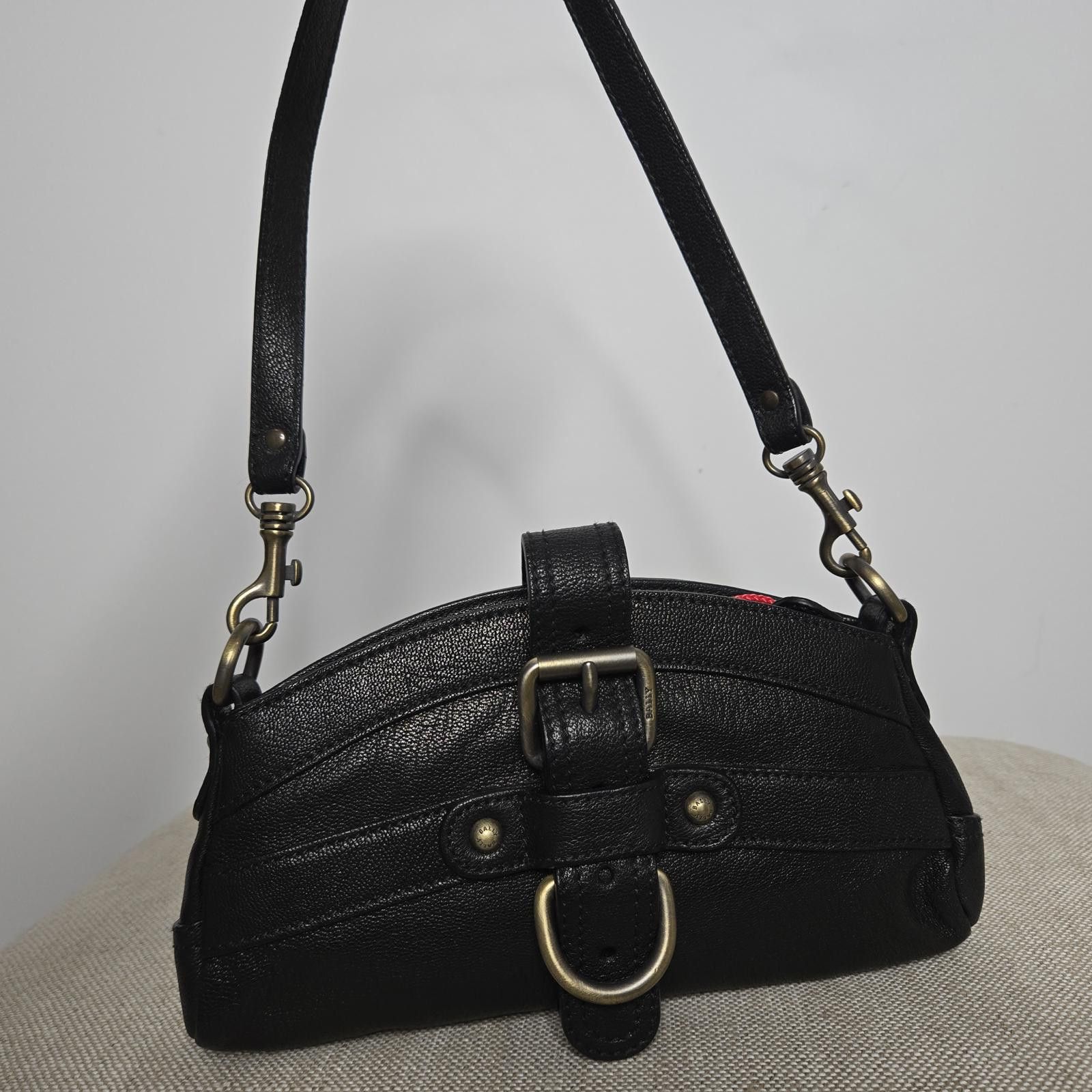 Bally Vintage Bally Purse Black Leather Shoulder Bag Size ONE SIZE - 12 Thumbnail