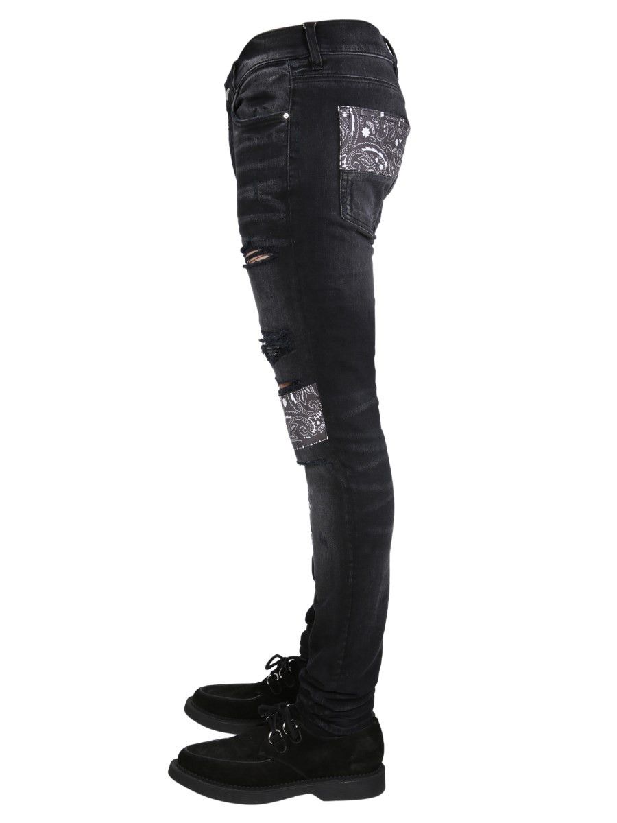 Amiri o1gr1nt0824 Vintage Bandana Art Patch Jean in Deep Classic Size US 36 / EU 52 - 3 Thumbnail