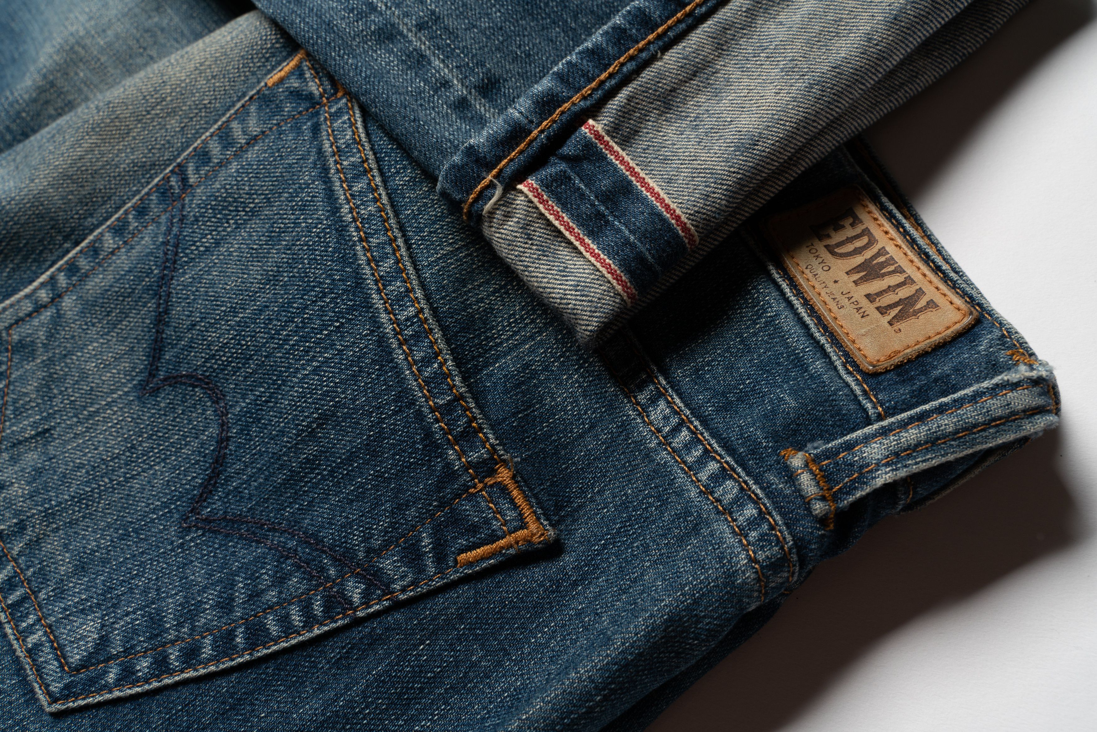 Edwin 🔴 EDWIN W’ Hardy Pant Blue Selvedge Denim Jeans Women’s Size 28" / US 6 / IT 42 - 20 Thumbnail