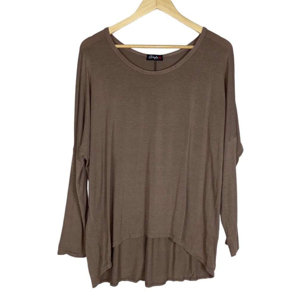 Designer Oversized High Low Boho Blouse Size Medium Size S / US 4 / IT 40 - 1 Thumbnail
