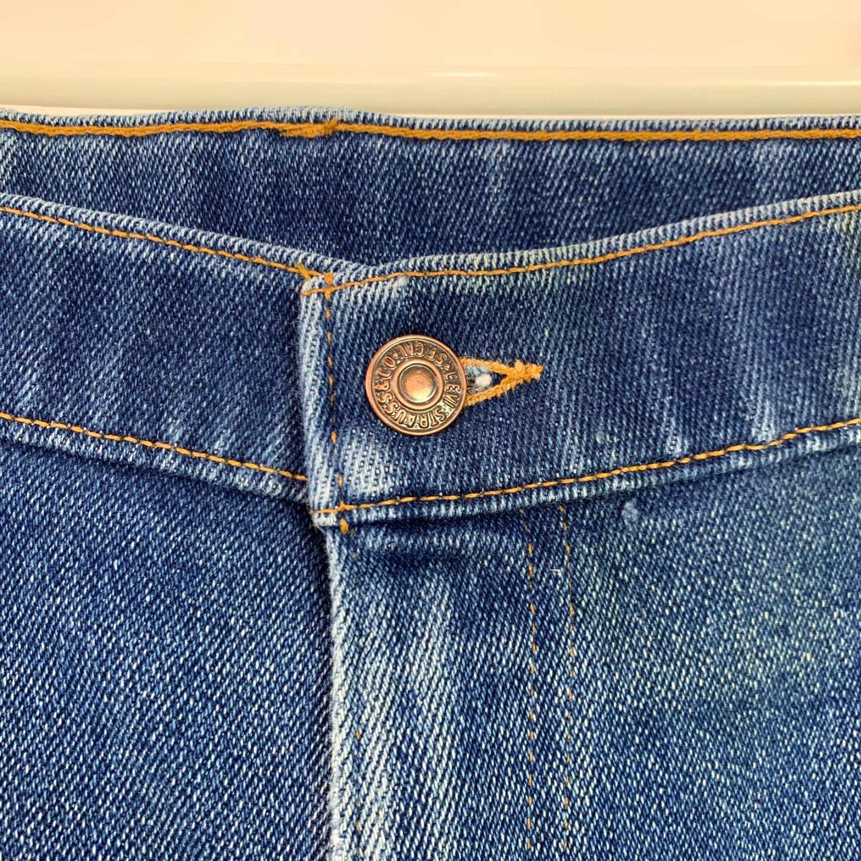 Levi's VINTAGE Levi's Action Jeans Orange Tab 42 x 32 Altered Denim Jeans Bootcut Men Regular Blue 27 Inseam 40 Waist 13 Rise Pockets Size US 40 / EU 56 - 5 Thumbnail