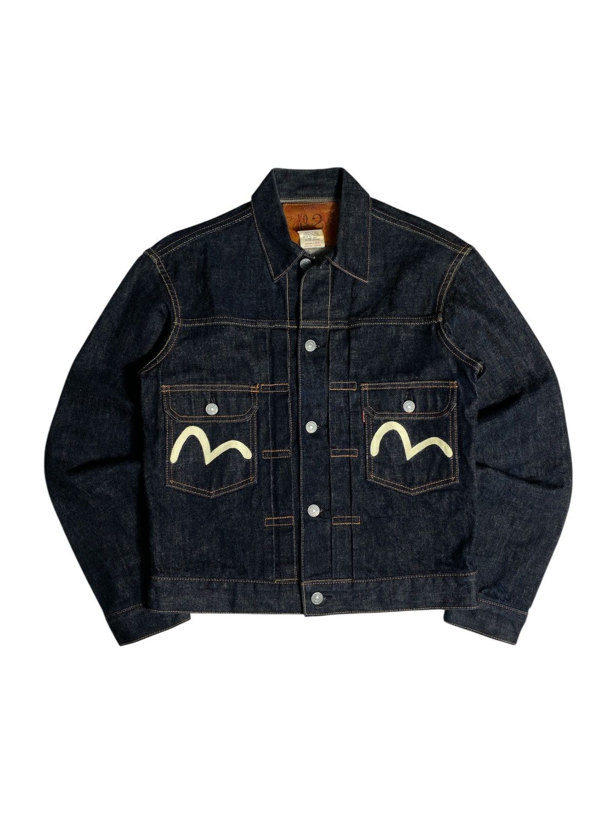Evisu Evisu Seagulls Denim Jacket Type 2 Lot 1507 Size US M / EU 48-50 / 2 - 1 Thumbnail