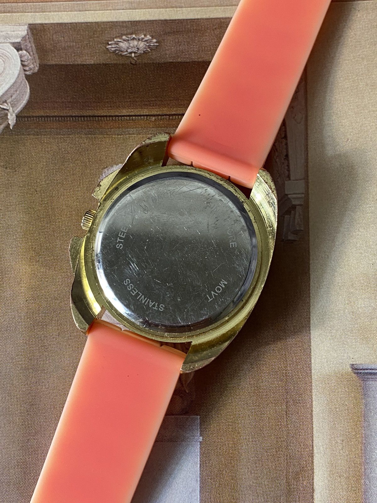 Jewelry Vintage Pink Watch with Roman Numerals Size ONE SIZE - 9 Thumbnail