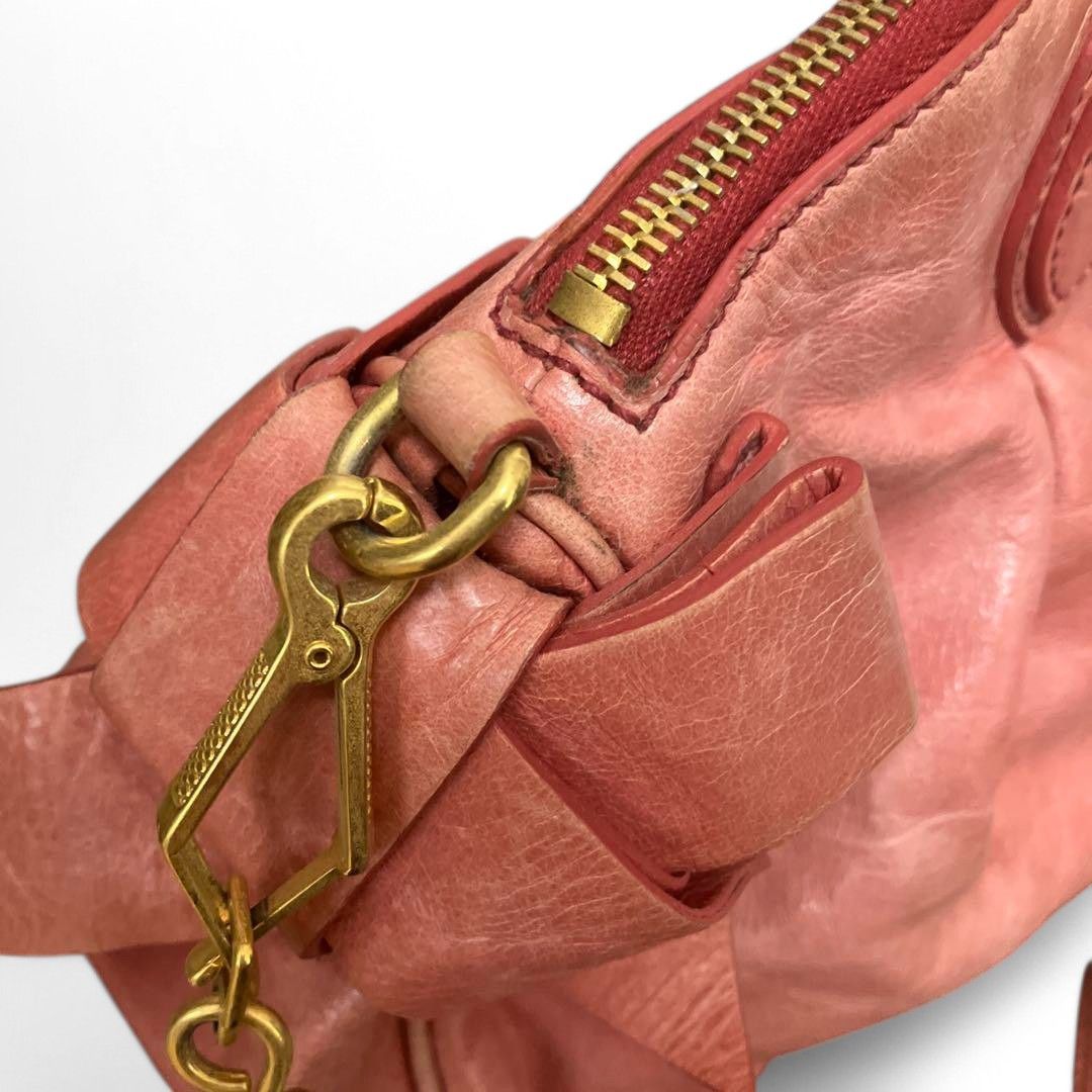 Miu Miu Miu Miu - Ribbon Vitello Rose Pink Handbag Leather Shoulder Size ONE SIZE - 4 Thumbnail