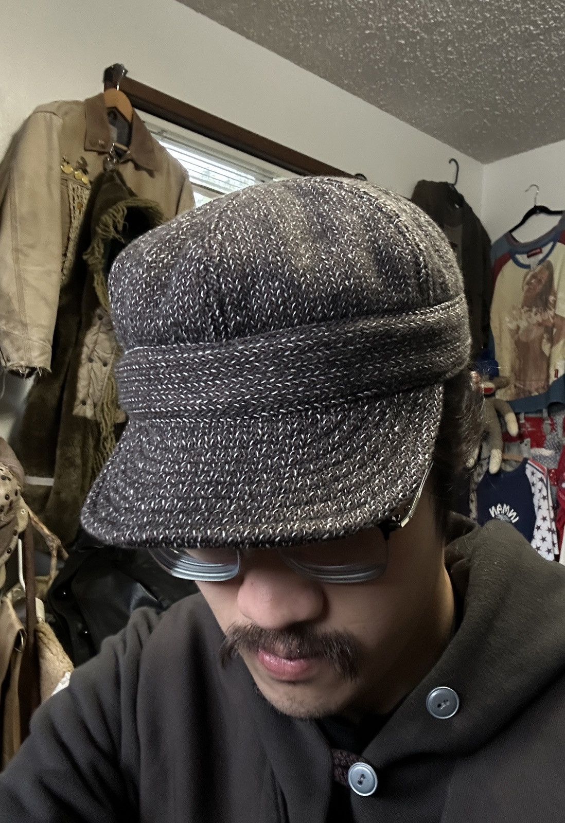 Brown's Beach Jacket Brown’s Beach cloth wool conductor hat cap Size ONE SIZE - 7 Thumbnail