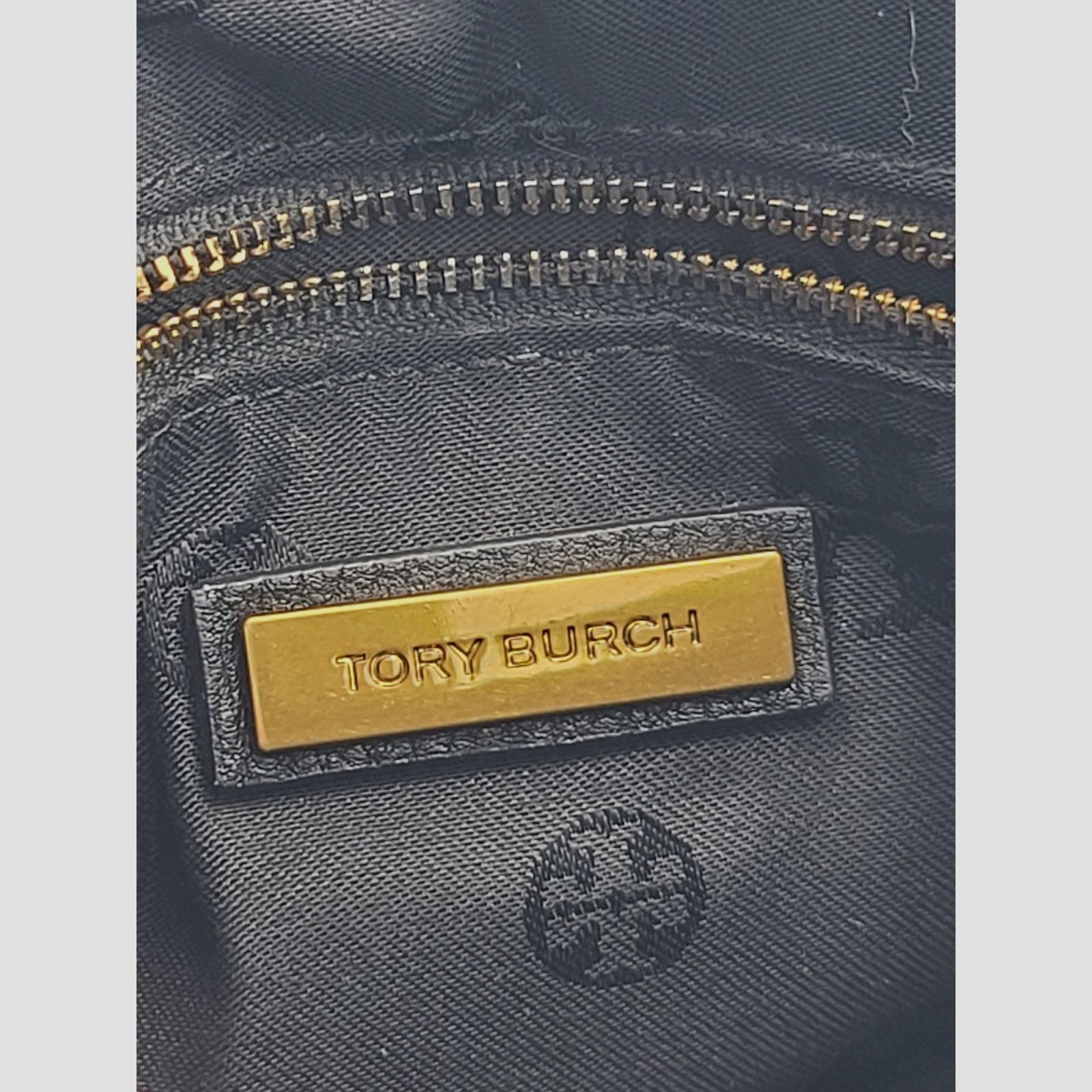 Tory Burch Stud Black Leather Full Flap Shoulder Bag