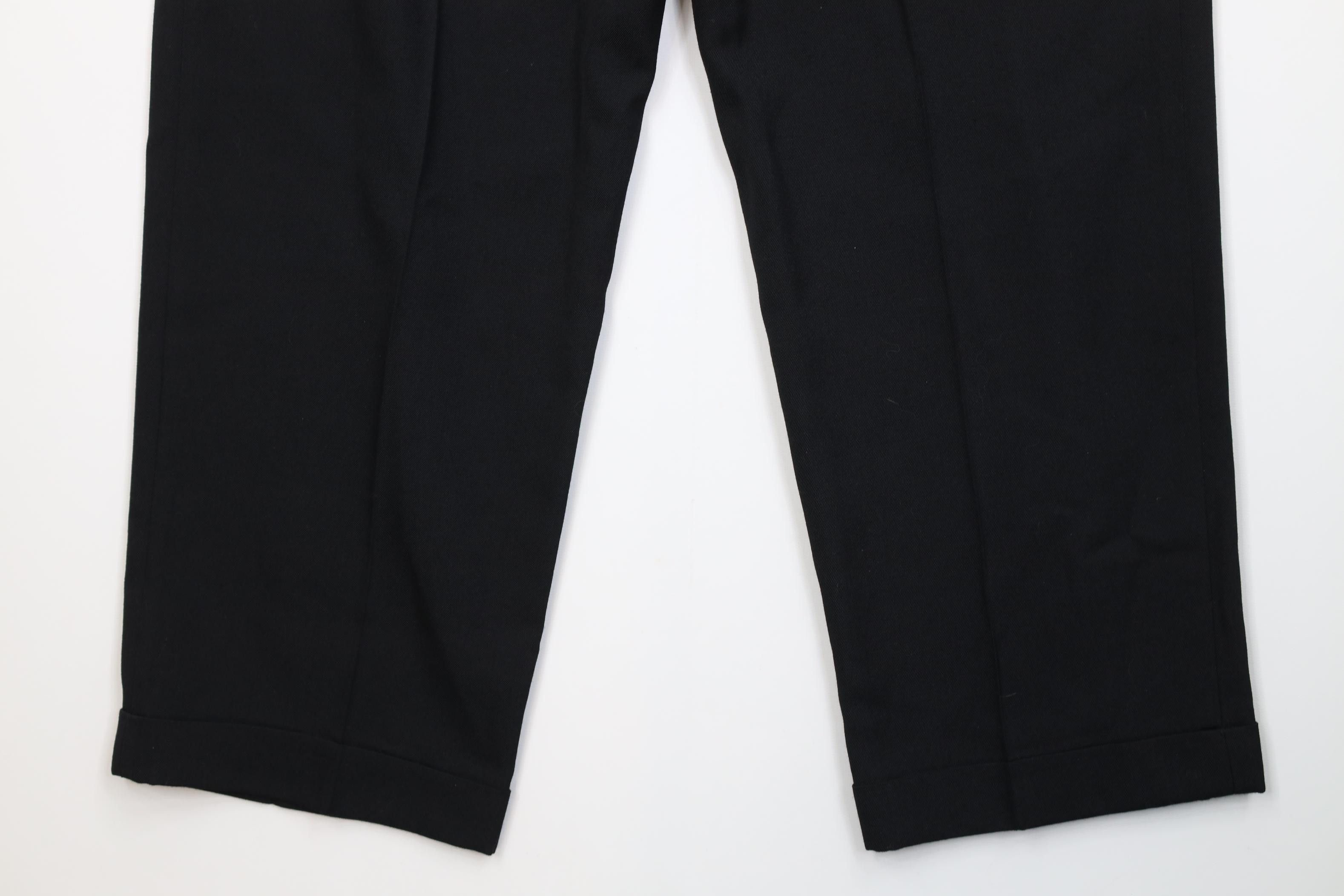 Vintage Vintage 90s Streetwear Knit High Waisted Chino Pants Black Size US 28 / EU 44 - 12 Thumbnail
