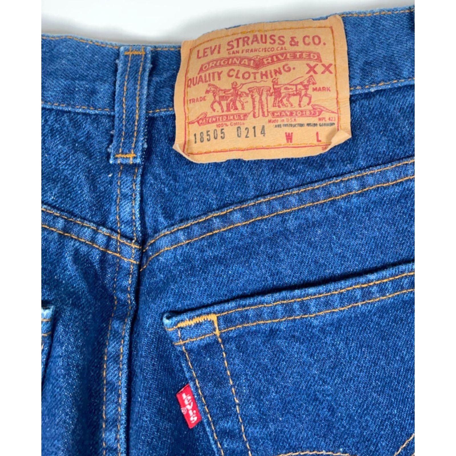 Levi's VINTAGE 80s Levi's 505 0214 Jeans Women's 14 (27 x 32) Blue Denim USA Made 1986 Size 36" / US 14 / IT 50 - 3 Thumbnail