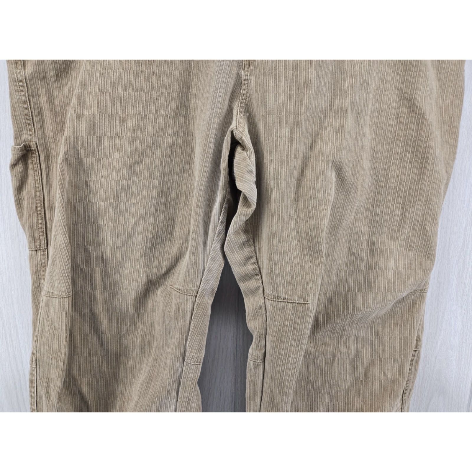 Vintage Kuhl Hi Lo Cord Khaki Beige Canvas Straight Leg Pants Men's 40x30 Size US 40 / EU 56 - 4 Thumbnail