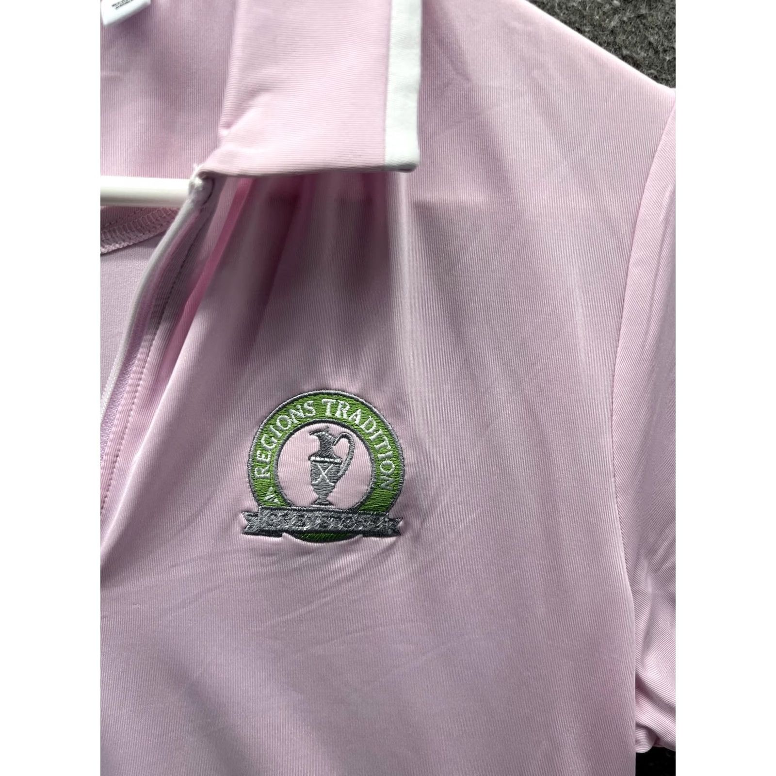 Footjoy FootJoy Polo Shirt Womens M Pink Short Sleeve 1/4 Zip Regions Tradition Golf Activewear Summer Womens Size M / US 6-8 / IT 42-44 - 6 Thumbnail