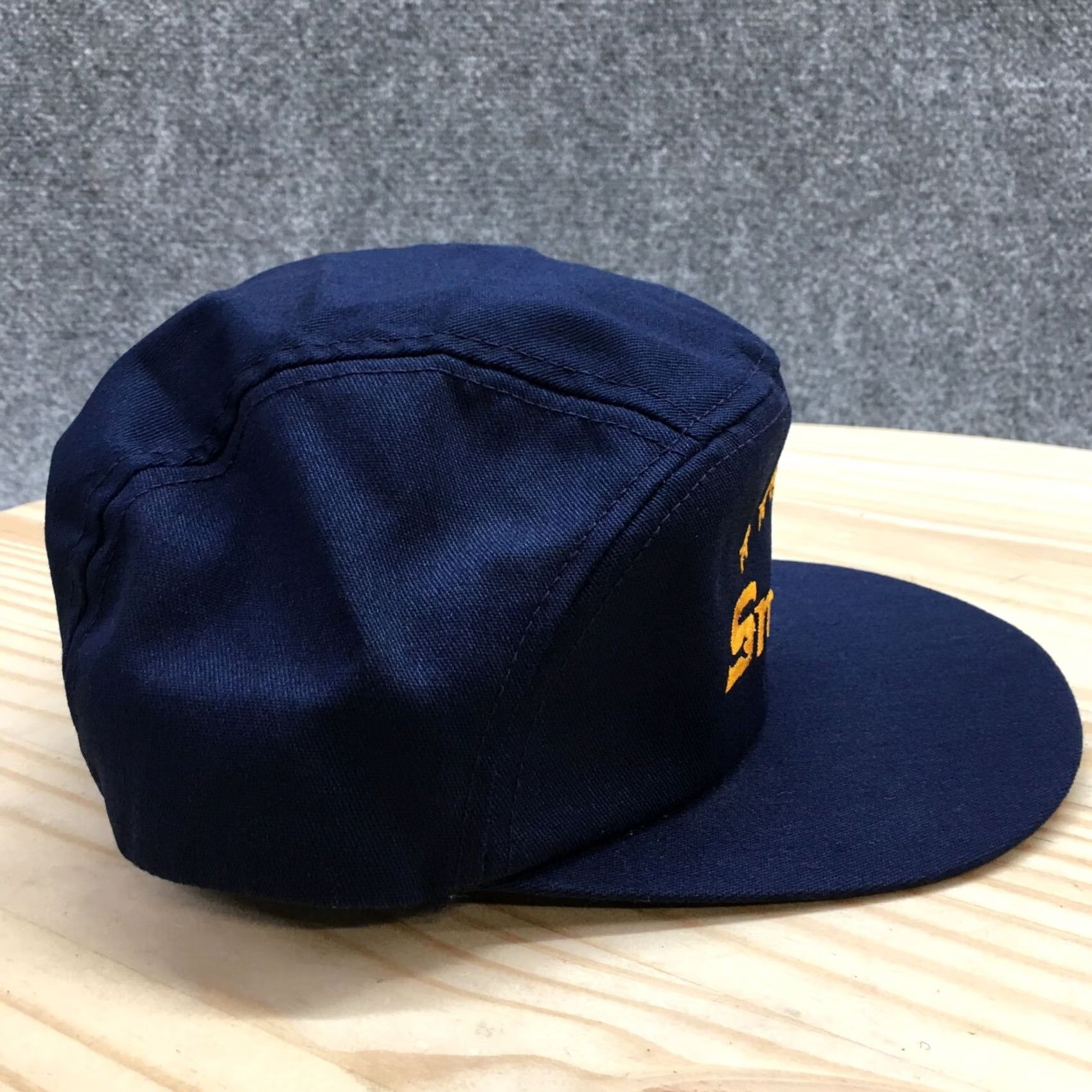 Vintage Snap On Cap 5 Panel Mens Blue One Size Adjustable Curved Brim Embroidered Logo Size ONE SIZE - 6 Thumbnail