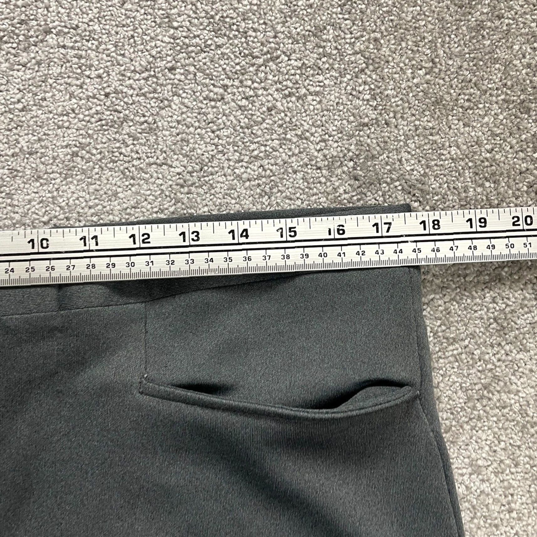 Vintage Champ-Eze Vintage Dress Pants Mens Grey Straight Leg Flat Front Trouser 35x29 Size US 35 - 6 Thumbnail