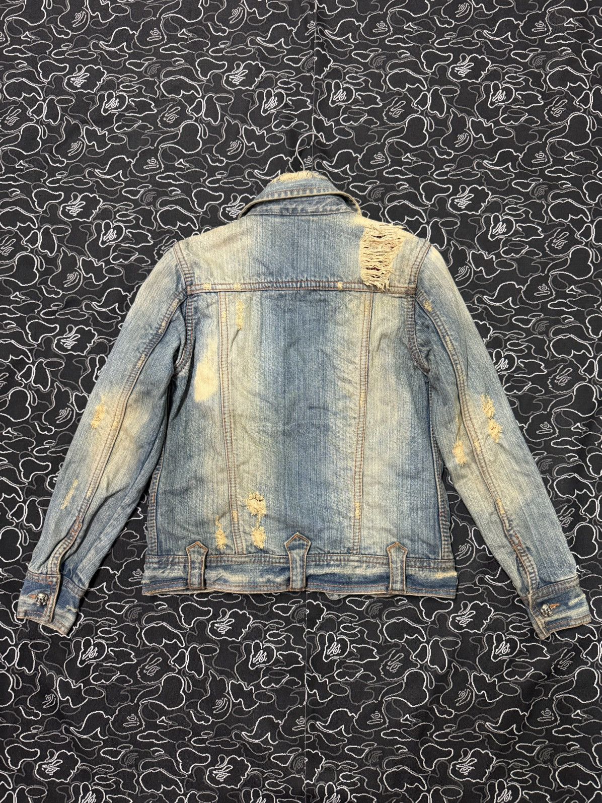 Other 2000s GLAD NEWS PUNK DENIM JACKET Size US XS / EU 42 / 0 - 3 Thumbnail