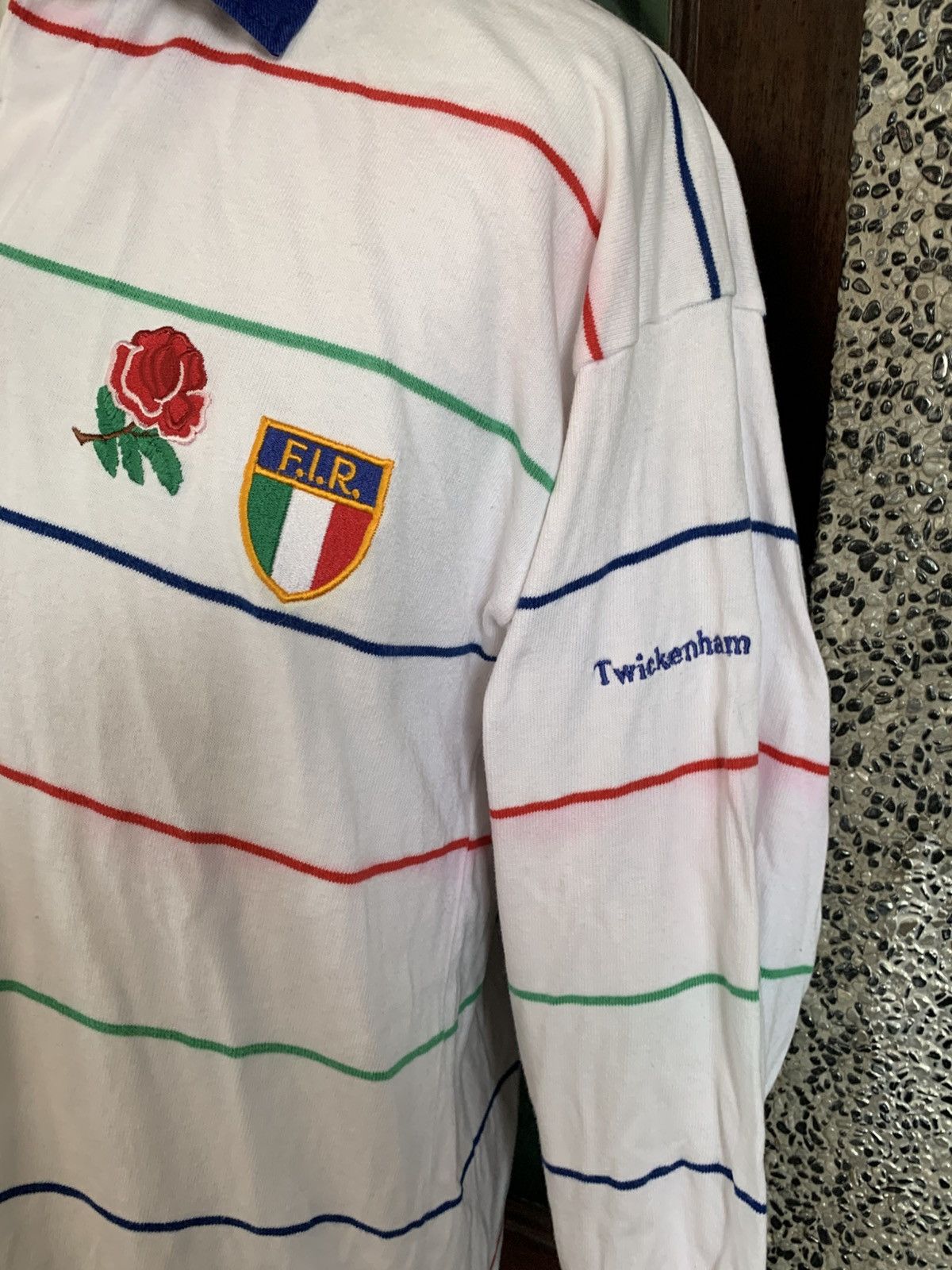 Vintage Vintage England v Italy Twickenham Rugby 1996 Shirt Size US M / EU 48-50 / 2 - 2 Thumbnail