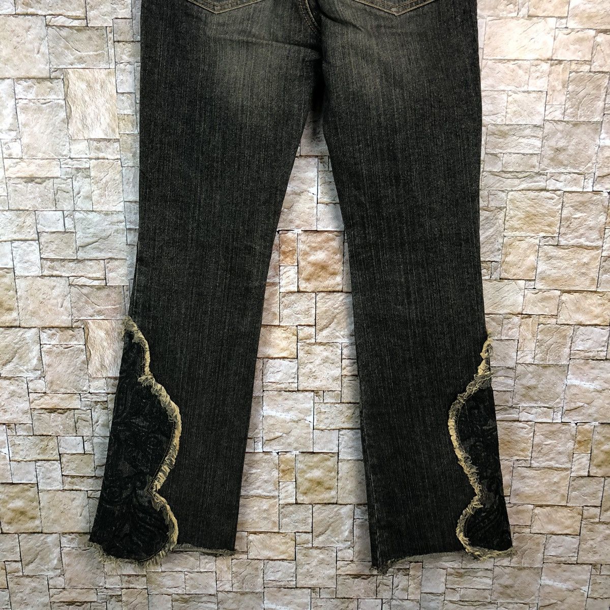 Japanese Brand VivaYou Black ripped distressed Denim Pants #A652 Size 28" / US 6 / IT 42 - 17 Thumbnail