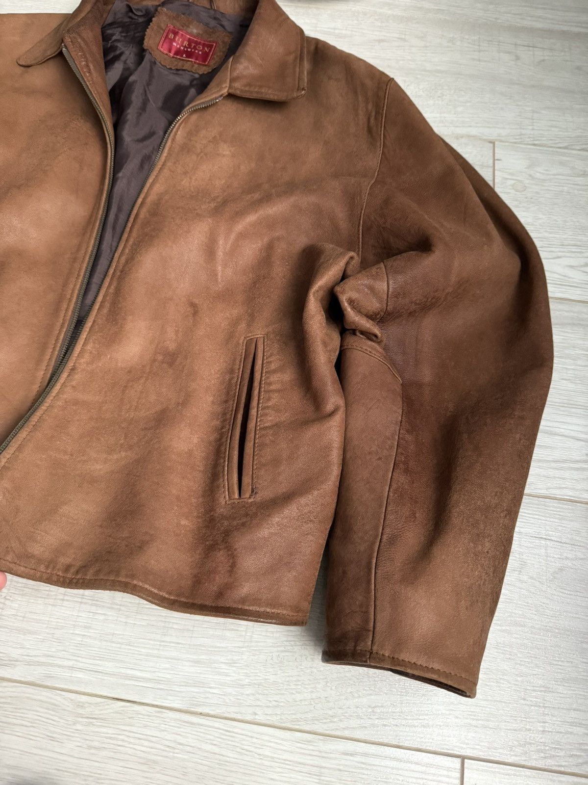 Burton × Genuine Leather Vintage Burton leather Jacket Size US L / EU 52-54 / 3 - 2 Thumbnail