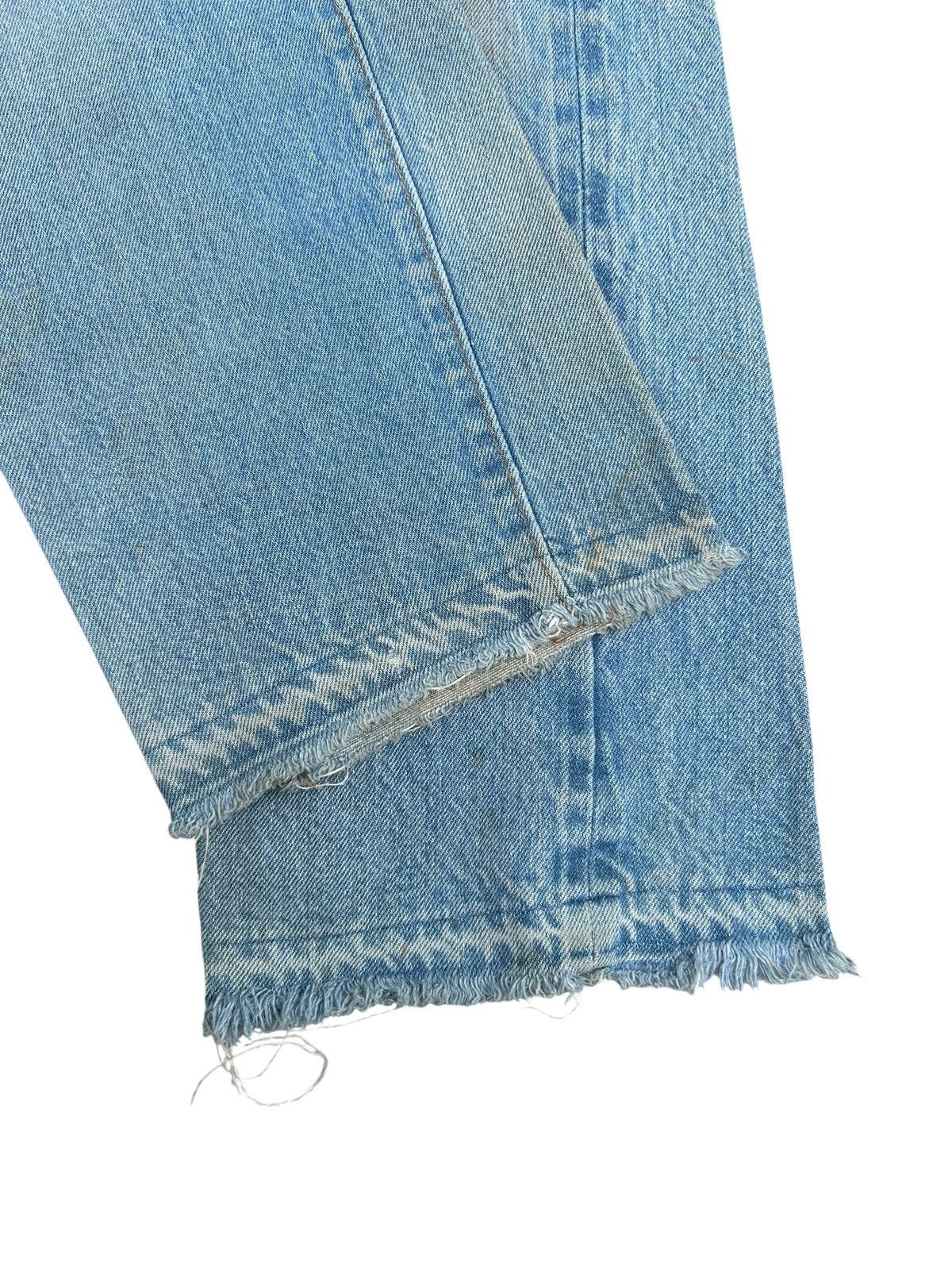 Kapital 80's THRASHED Levis 6 Selvedge Distressed Dirty Denim Jeans Size US 30 / EU 46 - 7 Thumbnail