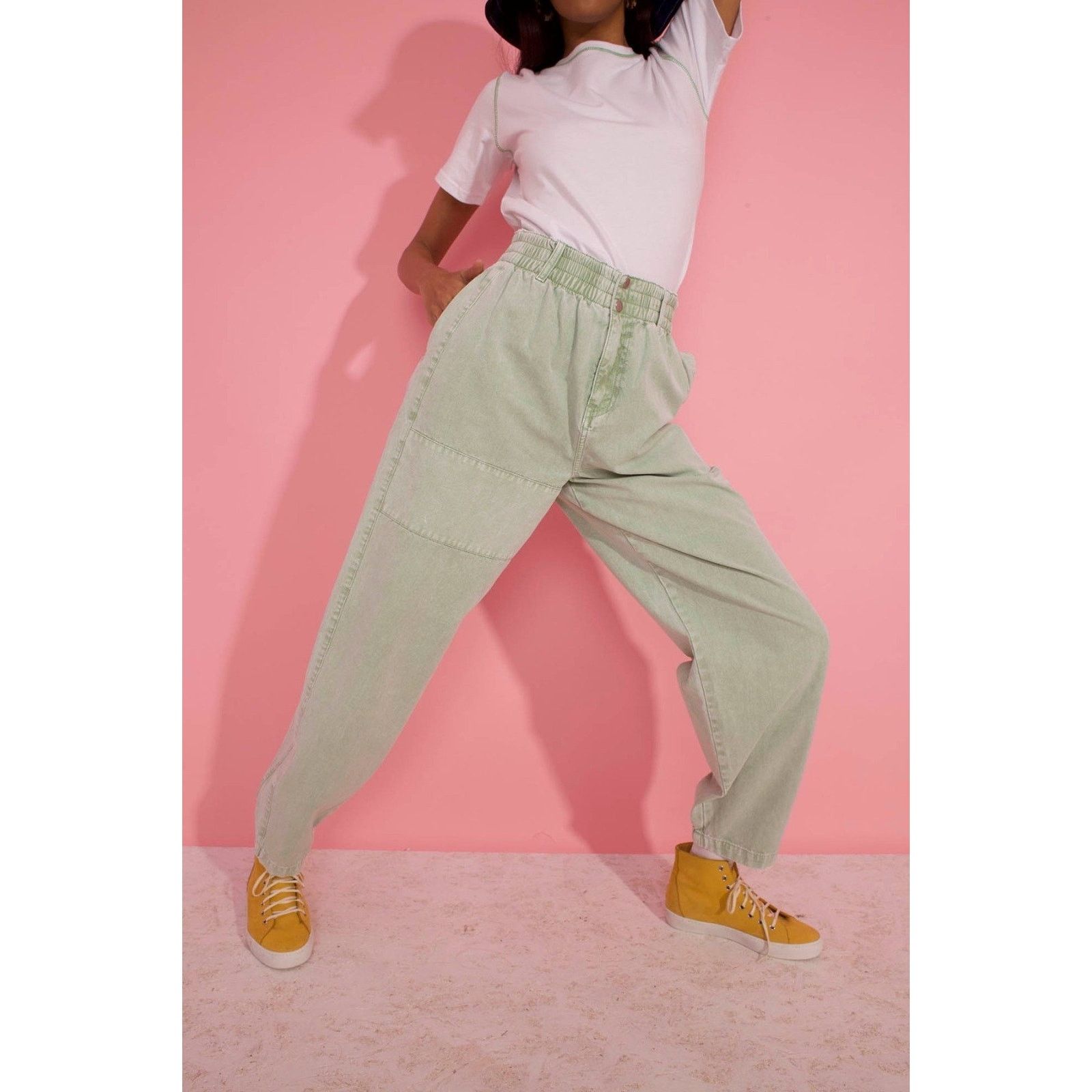 Other LF Markey Womens Colin Jeans High Rise Tapered Mint Denim Size 31" - 1 Thumbnail