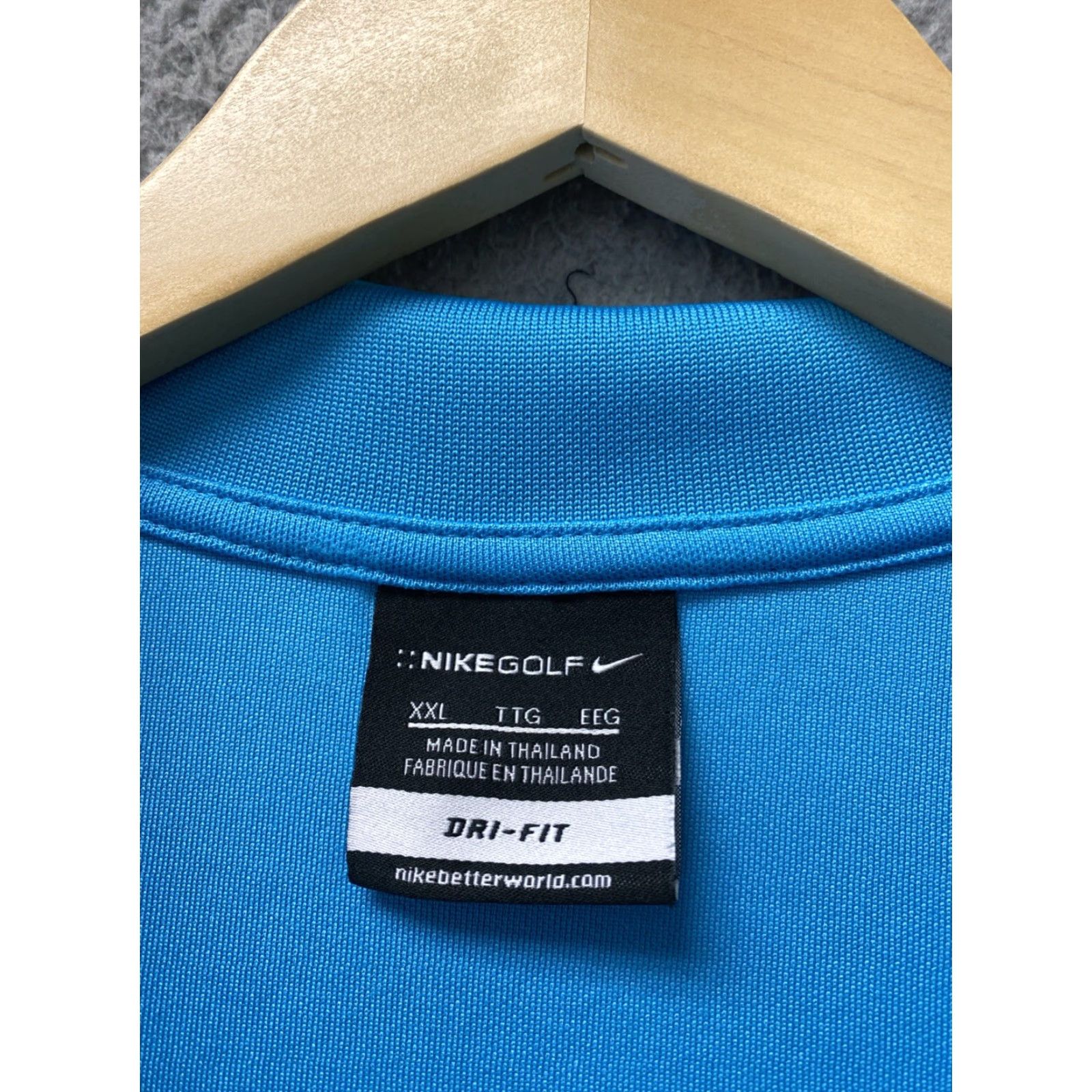 Nike Nike Polo Shirt Mens XXL Blue Dri Fit Short Sleeve Golf Rugby Active 89-61 Size US XXL / EU 58 / 5 - 4 Thumbnail