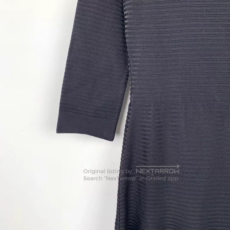 Dior Dior Black striped mulberry silk blend long-sleeved dress Size XS / US 0-2 / IT 36-38 - 4 Thumbnail