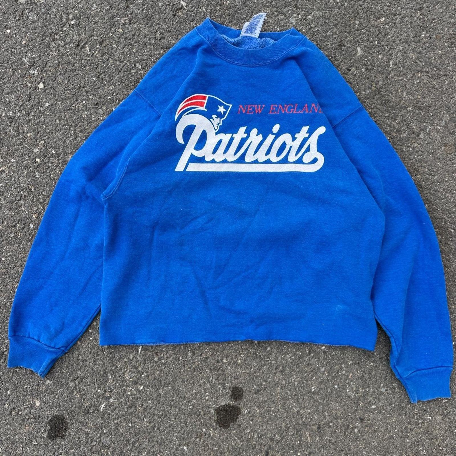 Pro Player Vintage 90s Patriots Pro Player Crewneck – Size Medium Size US XL / EU 56 / 4 - 1 Thumbnail