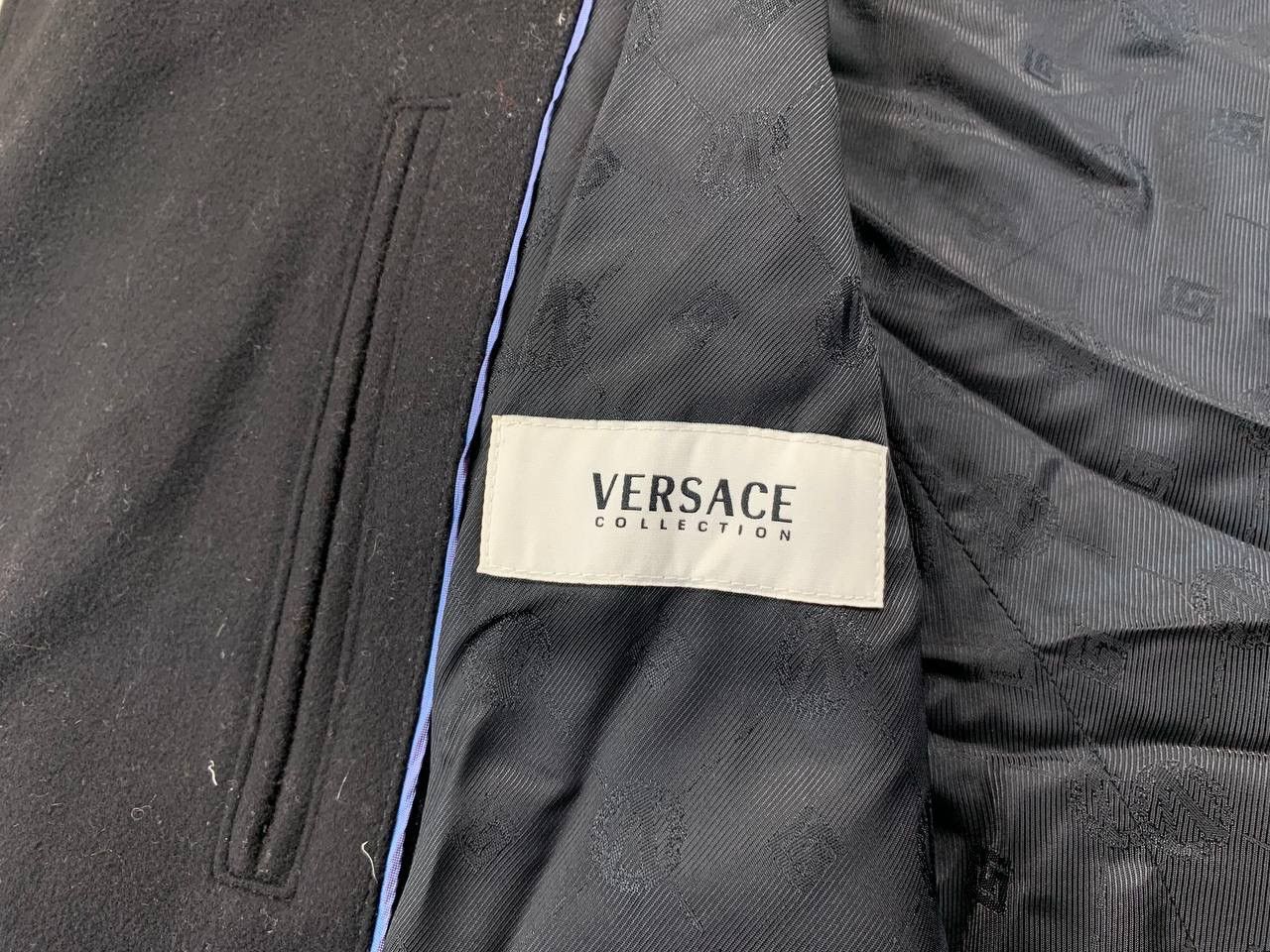 Designer × Versace Mens wool coat Versace Collection Size 50 Size US M / EU 48-50 / 2 - 11 Thumbnail