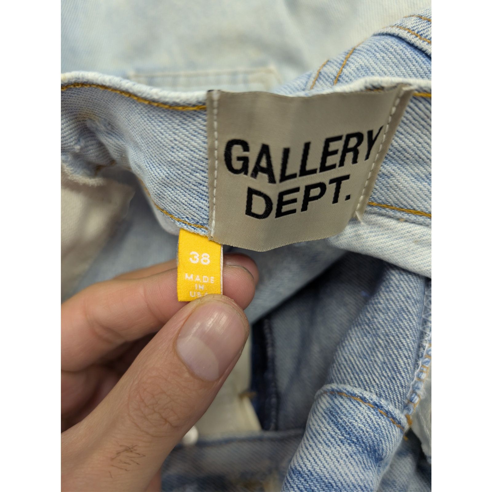 Gallery Dept. o1rshd1 Ken Reworked Vintage Ripped Destory Denim Jeans Size US 38 / EU 54 - 17 Thumbnail