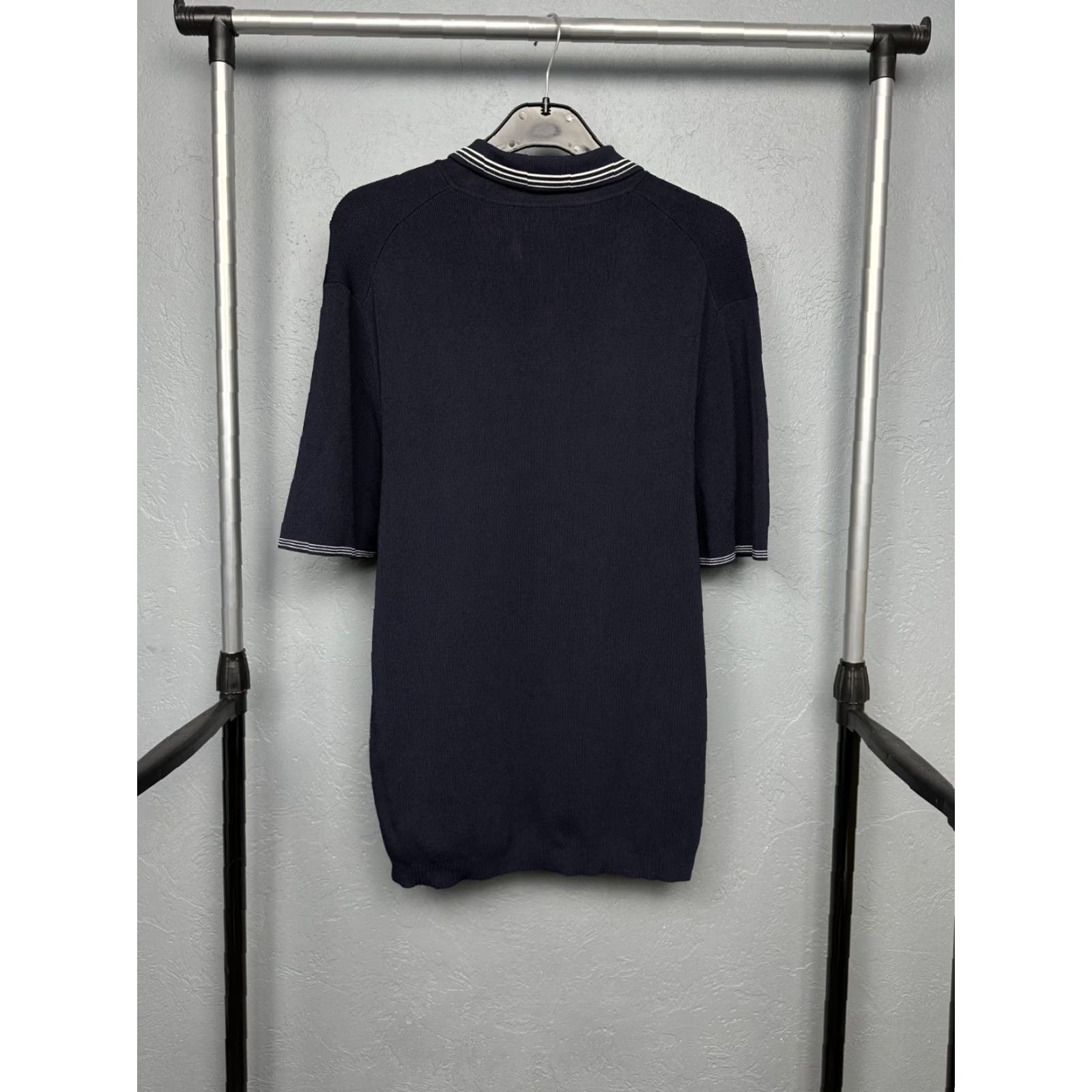 Reiss Reiss Polo Shirt Knit Mens Size L Blue Polo Shirt Mens L Blue Knit Polo Reiss Size US L / EU 52-54 / 3 - 6 Thumbnail
