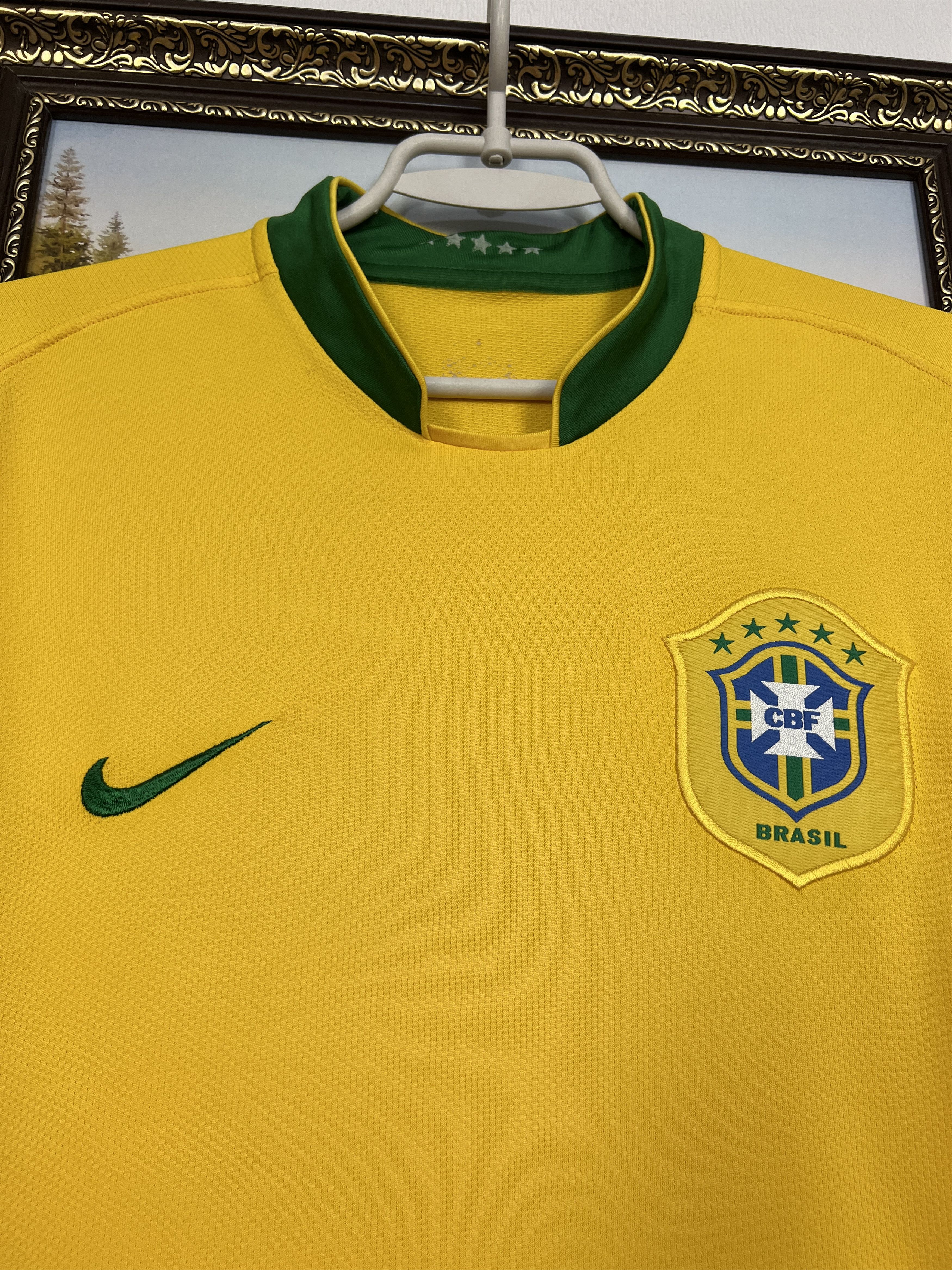 Nike Brazil football shirt Soccer Nike Jersey National Trikot Size US M / EU 48-50 / 2 - 3 Thumbnail