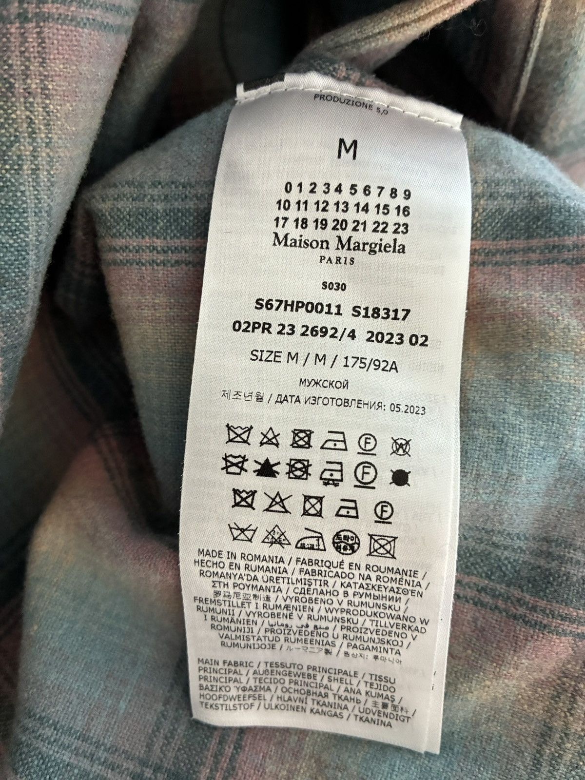 Maison Margiela Maison Margiela Pendelton Patchwork Satin Trim Wool Cardigan Size US M / EU 48-50 / 2 - 6 Thumbnail