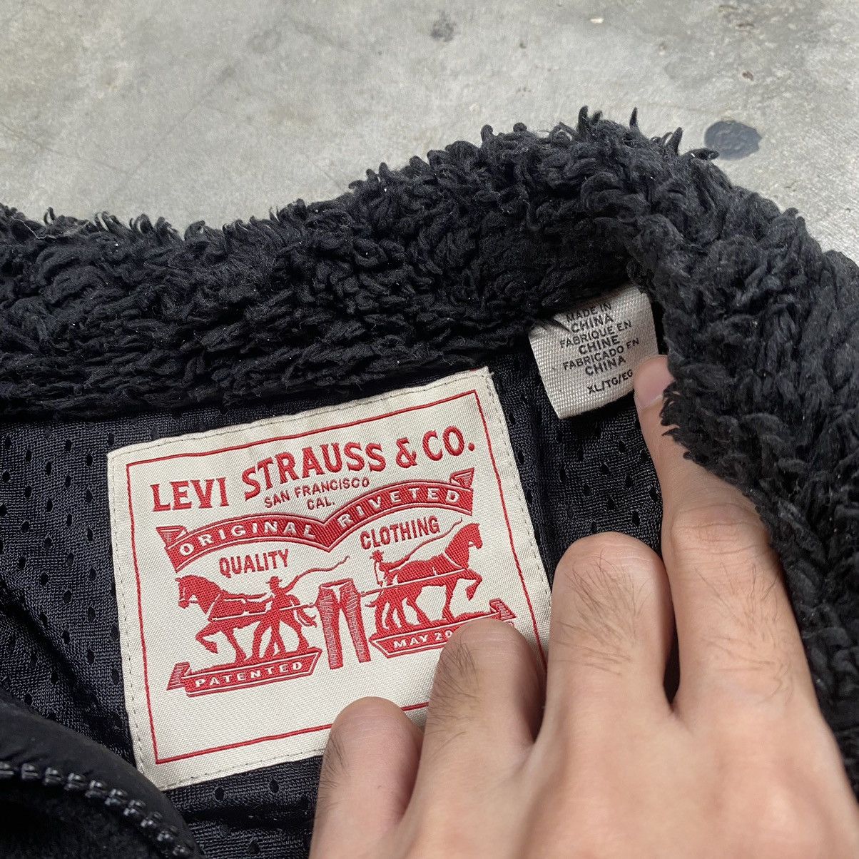 Levi's × Levi's Made & Crafted × Levi's Vintage Clothing Levis Sherpa Tactical Zipped Up Boxy Jacket Size US XL / EU 56 / 4 - 6 Thumbnail