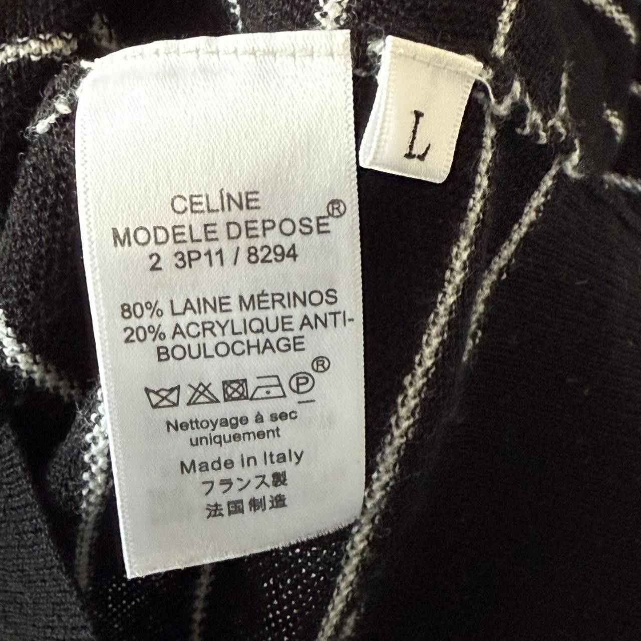 Celine Celine Merino Wool Jumper Womans Vintage 90s Striped Size L / US 10 / IT 46 - 5 Thumbnail