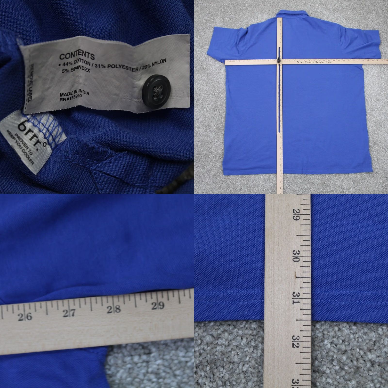 Vintage Greyson Polo Shirt Mens Large Blue Striped Short Sleeve Golf Polo Shirt Size US L / EU 52-54 / 3 - 8 Thumbnail