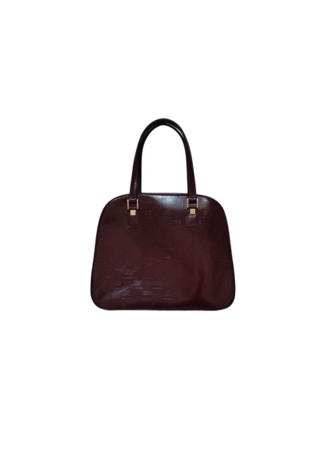 Balenciaga Vintage Balenciaga Burgundy Cherry Red Satchel Shoulder Bag Size ONE SIZE - 2 Thumbnail