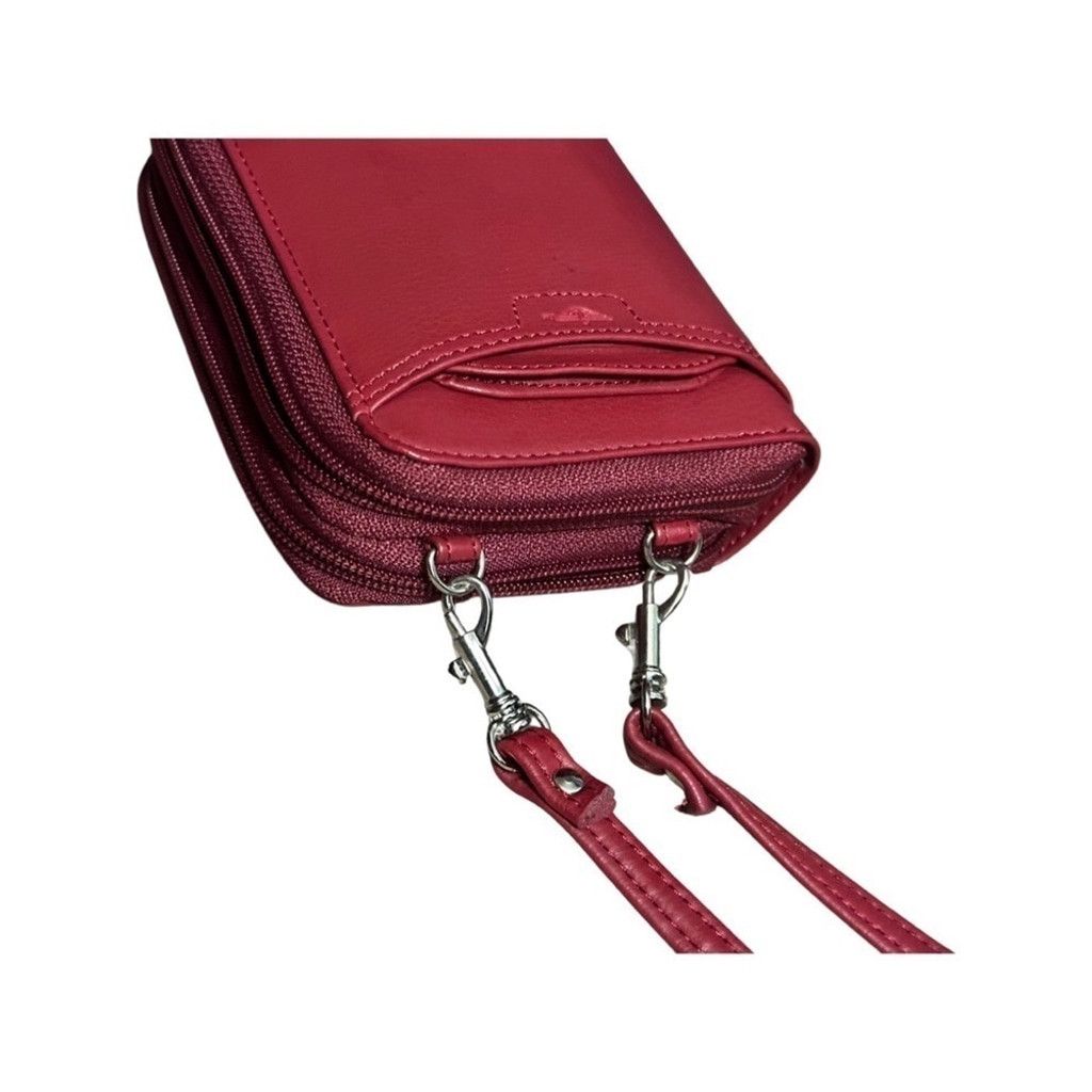 Dockers DOCKERS Genuine Leather Red Crossbody Bag. Size ONE SIZE - 10 Thumbnail