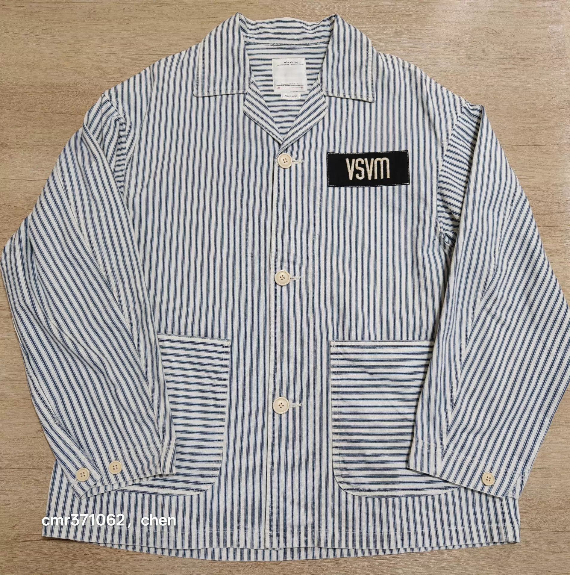 Visvim Blue Striped Button-Up Shirt Size M Size US M / EU 48-50 / 2 - 1 Thumbnail