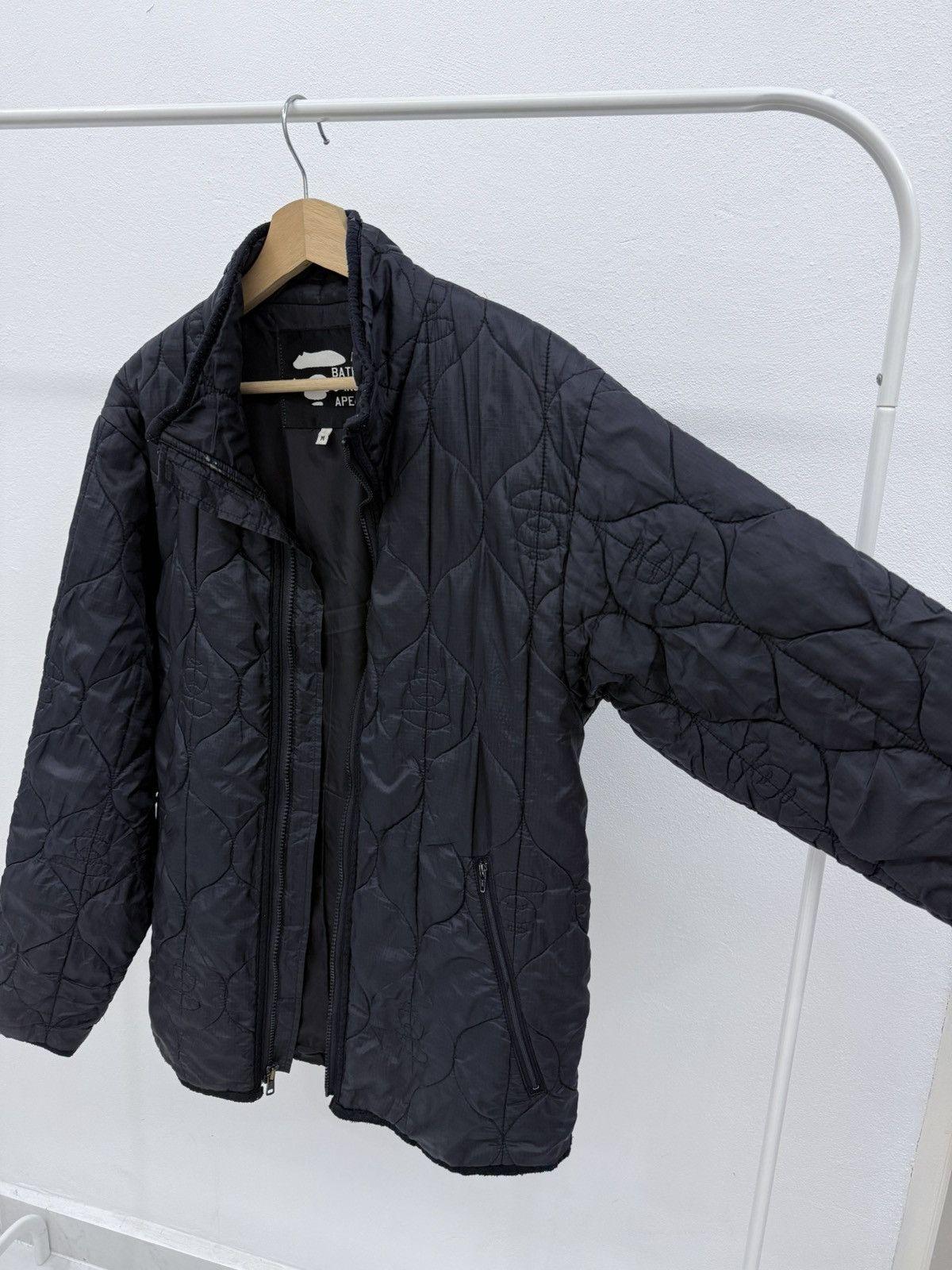 Bape 💥RARE💥90’s BAPE Quilted Repeating Ape Logo Stitched Jacket Size US M / EU 48-50 / 2 - 4 Thumbnail