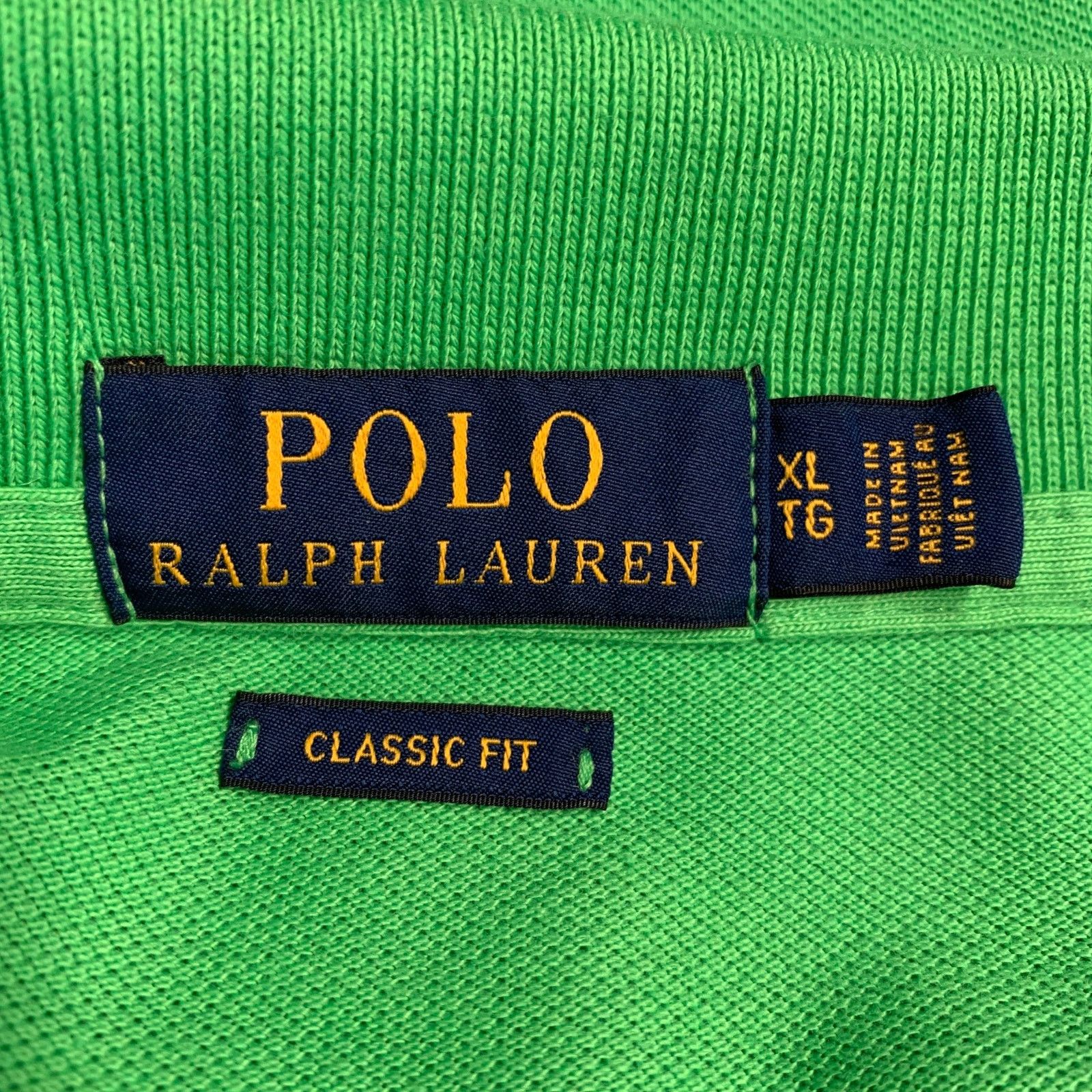 Polo Ralph Lauren Size XL Lime Green Cotton Half Placket Polo Size US XL / EU 56 / 4 - 4 Thumbnail
