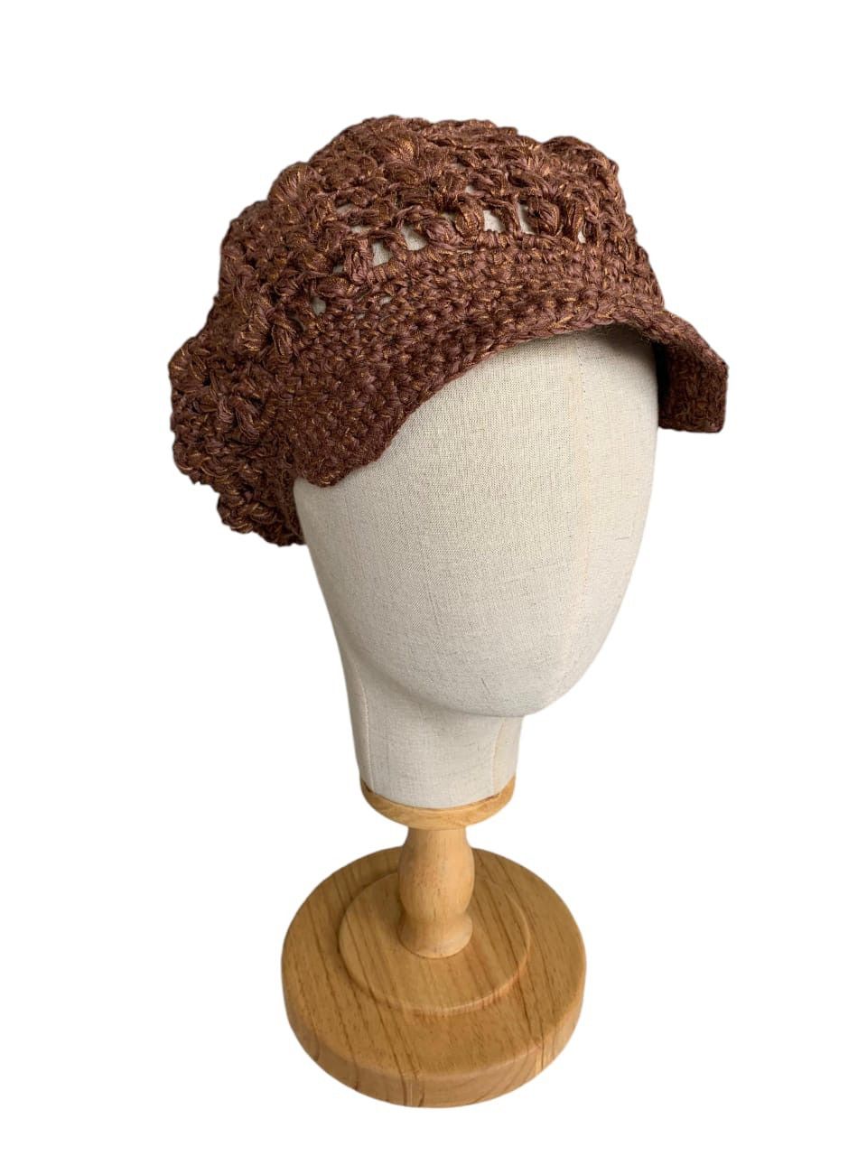 Japanese Brand × Kapital × Vintage Crochet Knitted Hat With Small Badge Size ONE SIZE - 2 Thumbnail