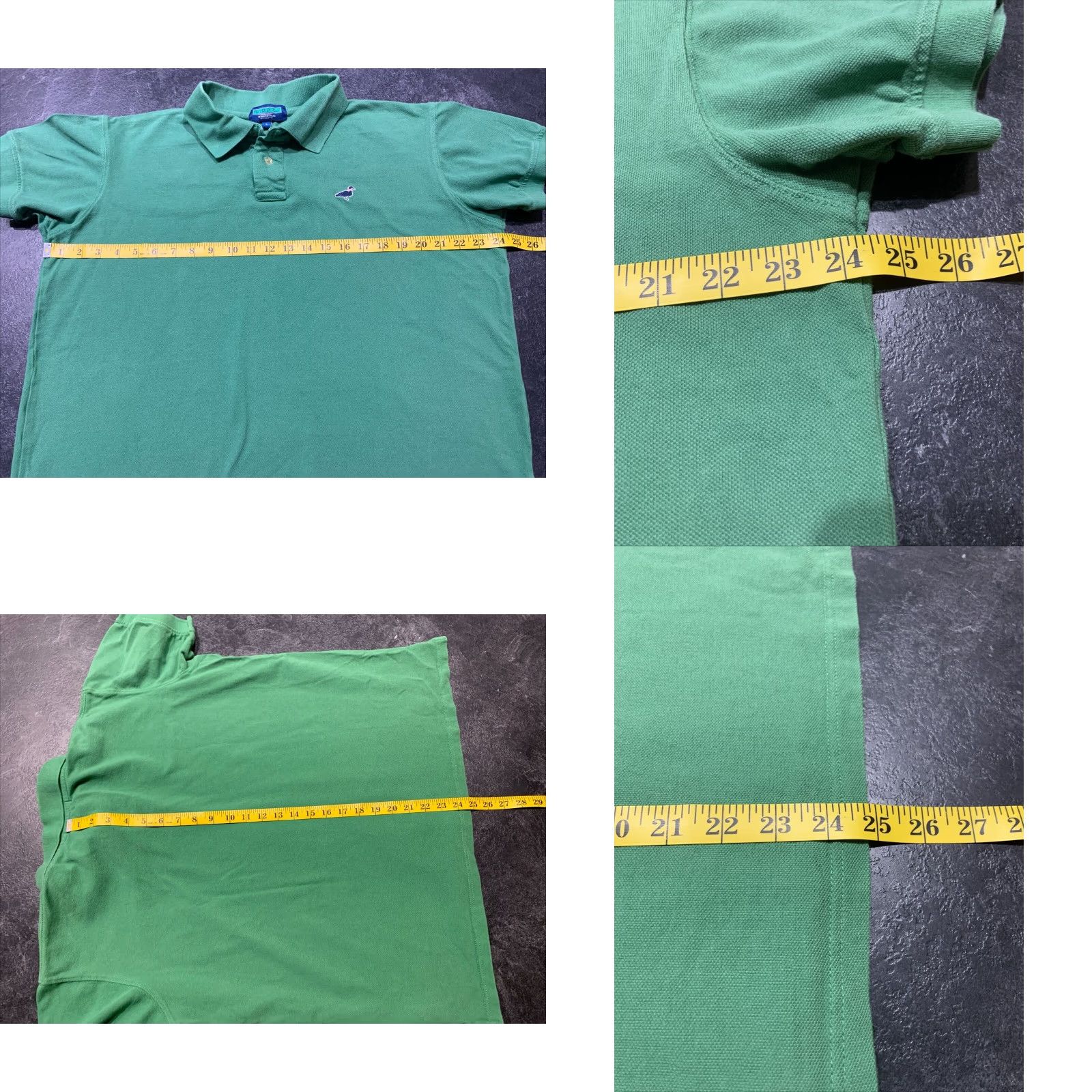Vintage Polo Golf Green Large Mens Tie Front Polo Shirt Size US L / EU 52-54 / 3 - 8 Thumbnail