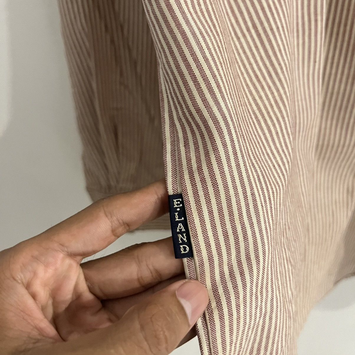 Japanese Brand e land - striped iconic shirt Size US L / EU 52-54 / 3 - 5 Thumbnail