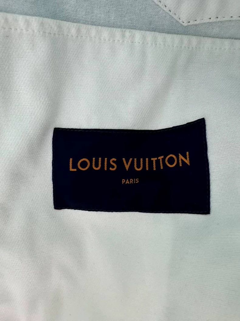 Louis Vuitton Louis Vuitton White and blue starry sky tie-dye splash-ink Size US L / EU 52-54 / 3 - 3 Thumbnail