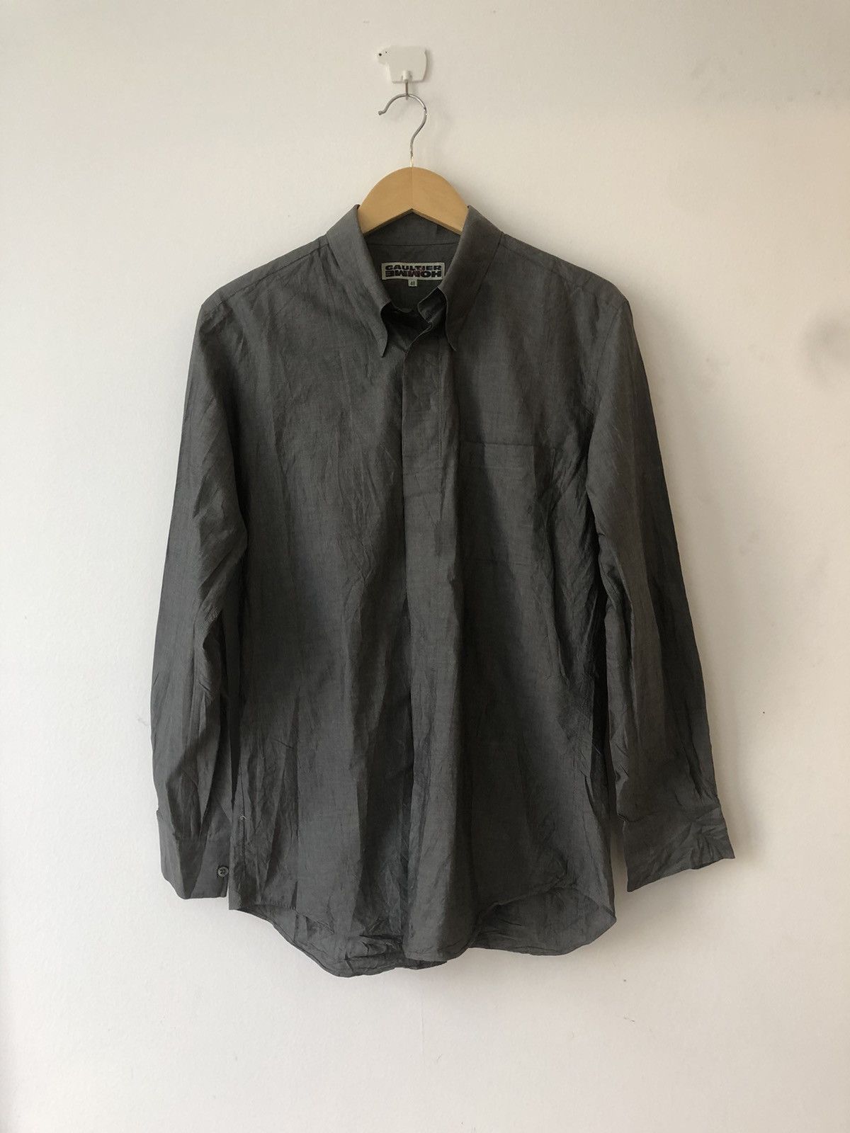 Gaultier Homme Objet Charcoal gray shirt Size US M / EU 48-50 / 2 - 1 Thumbnail