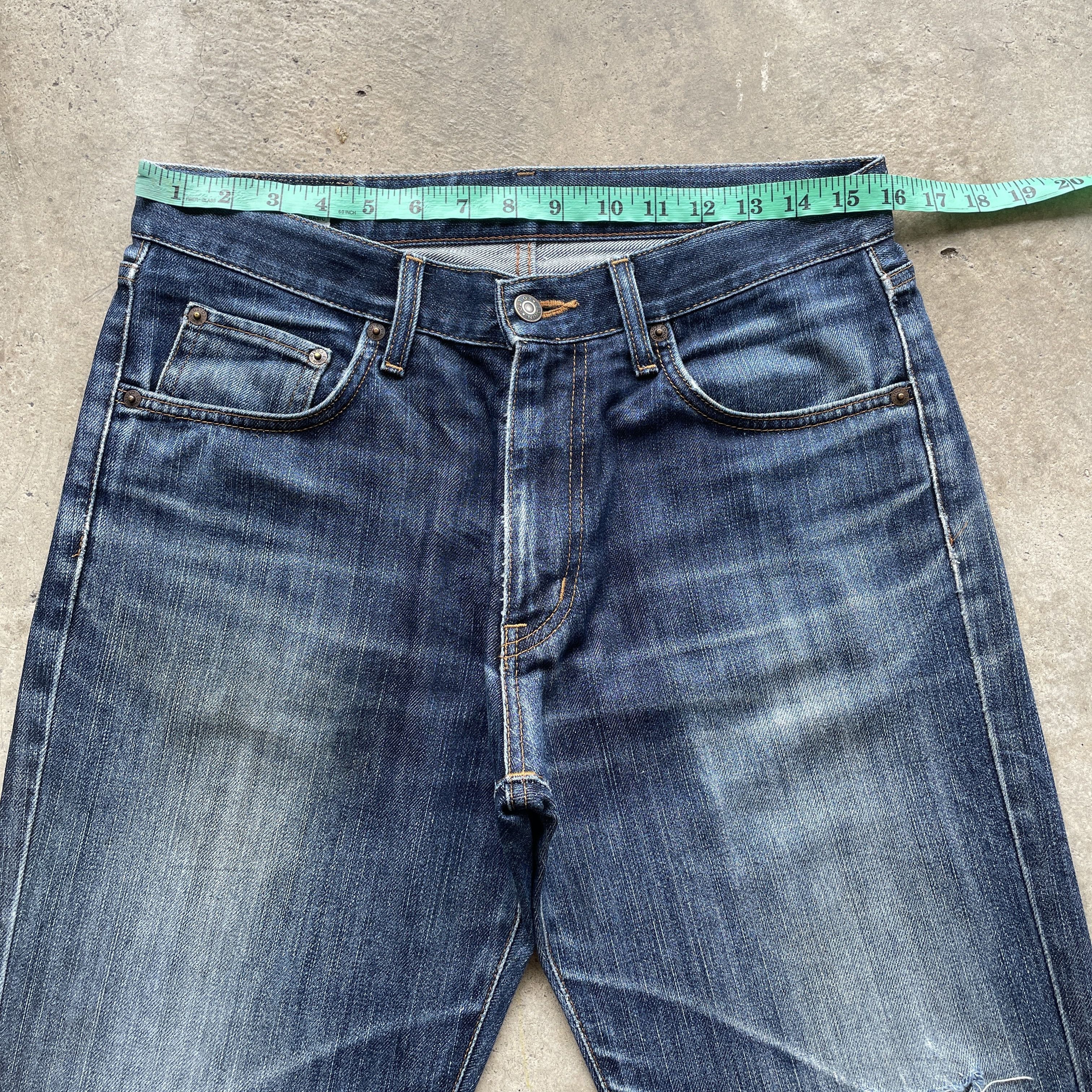 Edwin W32x29 Vintage Edwin Jeans Distressed Denim Faded Pants Size US 32 / EU 48 - 5 Thumbnail