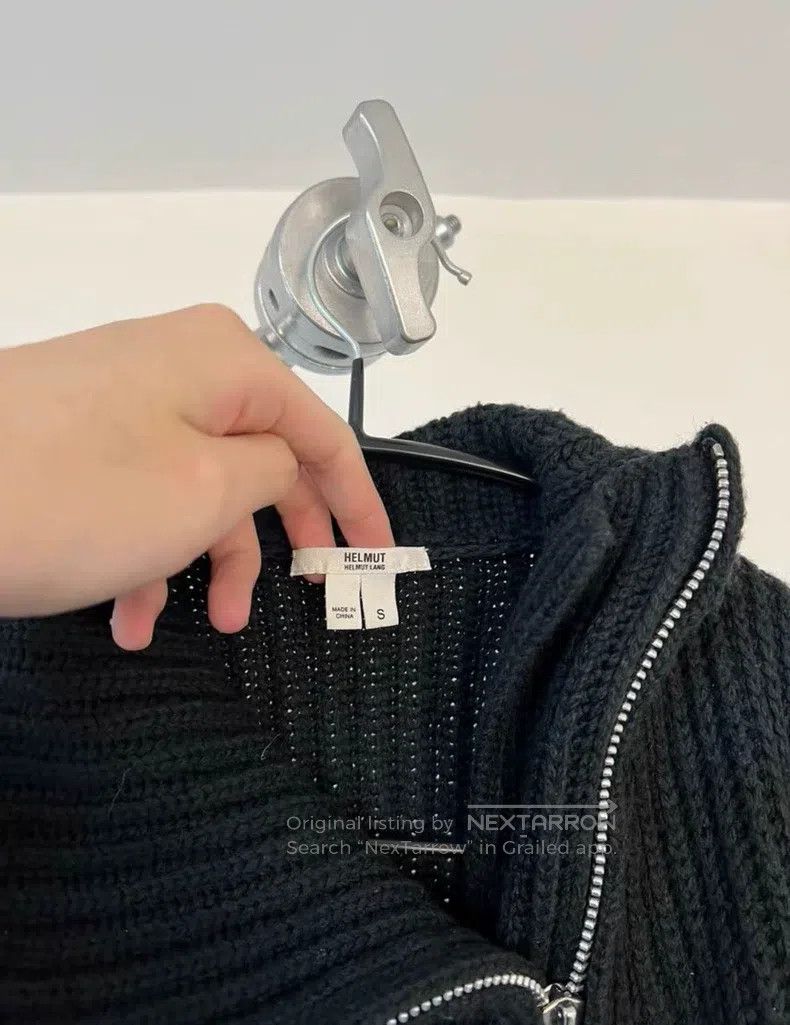 Helmut Lang HELMUT LANG Side Zip Knit Open Cardigan Size S / US 4 / IT 40 - 3 Thumbnail
