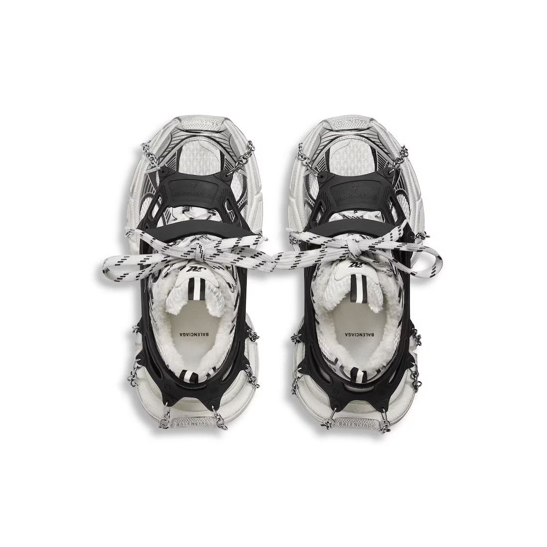 Balenciaga o1mt1gz0125 3XL Ski Sneakers in White/Black Size US 13 / EU 46 - 9 Thumbnail