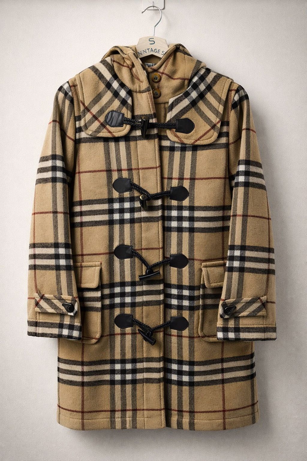 Burberry BURBERRY Archive Nova Check Duffle Coat 🔥 Size XS / US 0-2 / IT 36-38 - 1 Thumbnail